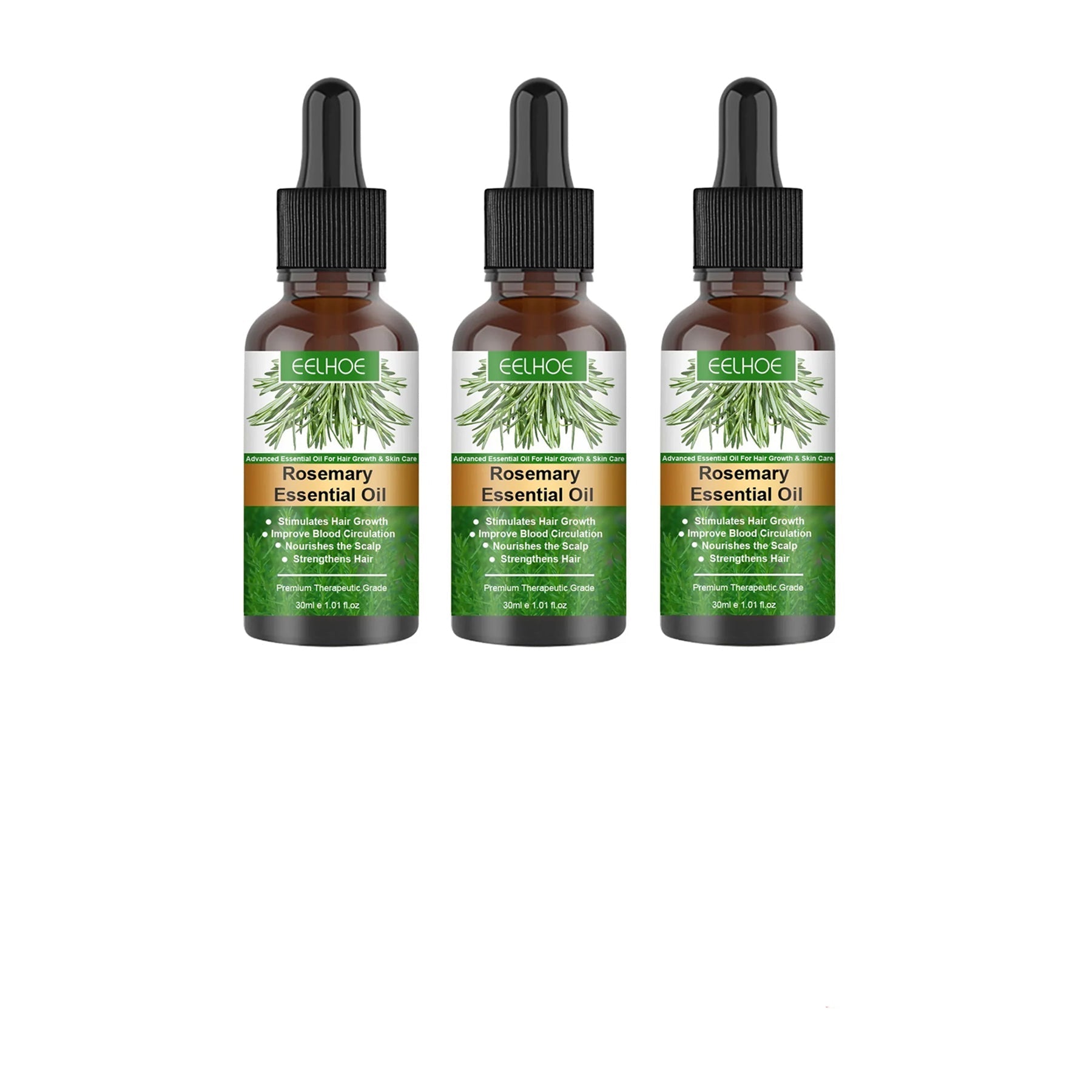 3 Piece Special Offer Eelhoe Rosemary Essential Oil - 30 ml x 3