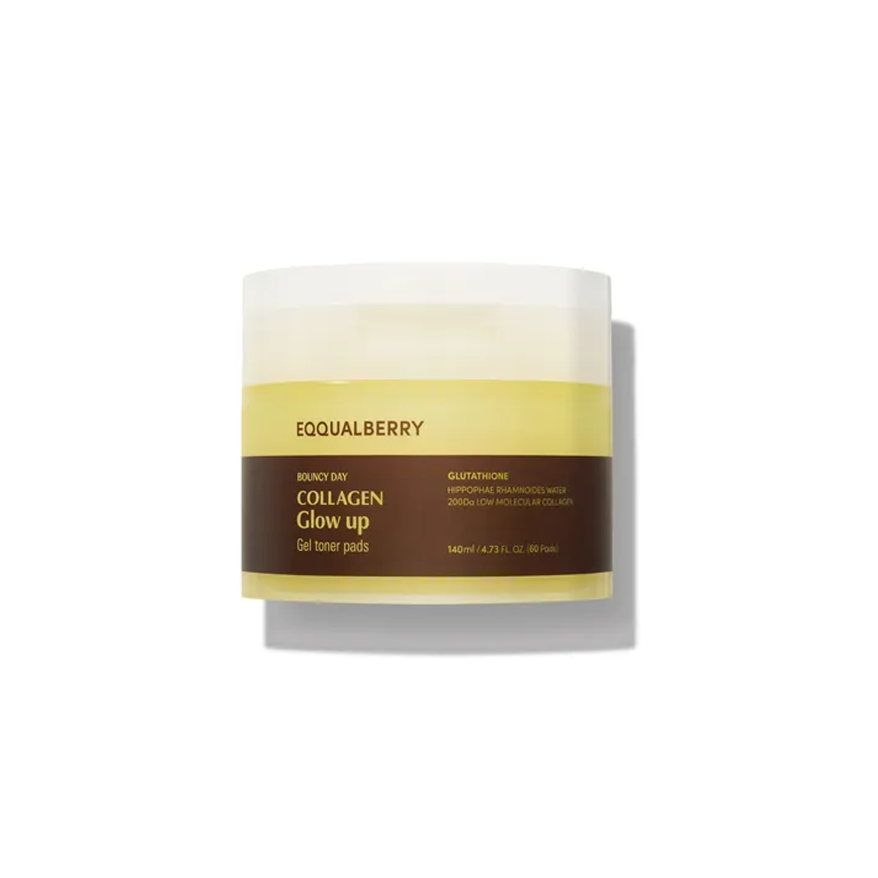 The product of EQQUALBERRY Collagen Glow Up Gel Toner Pads