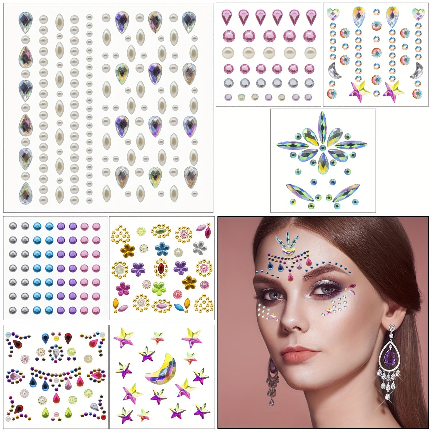 Eye Crystal Gem Sticker (New) FG31