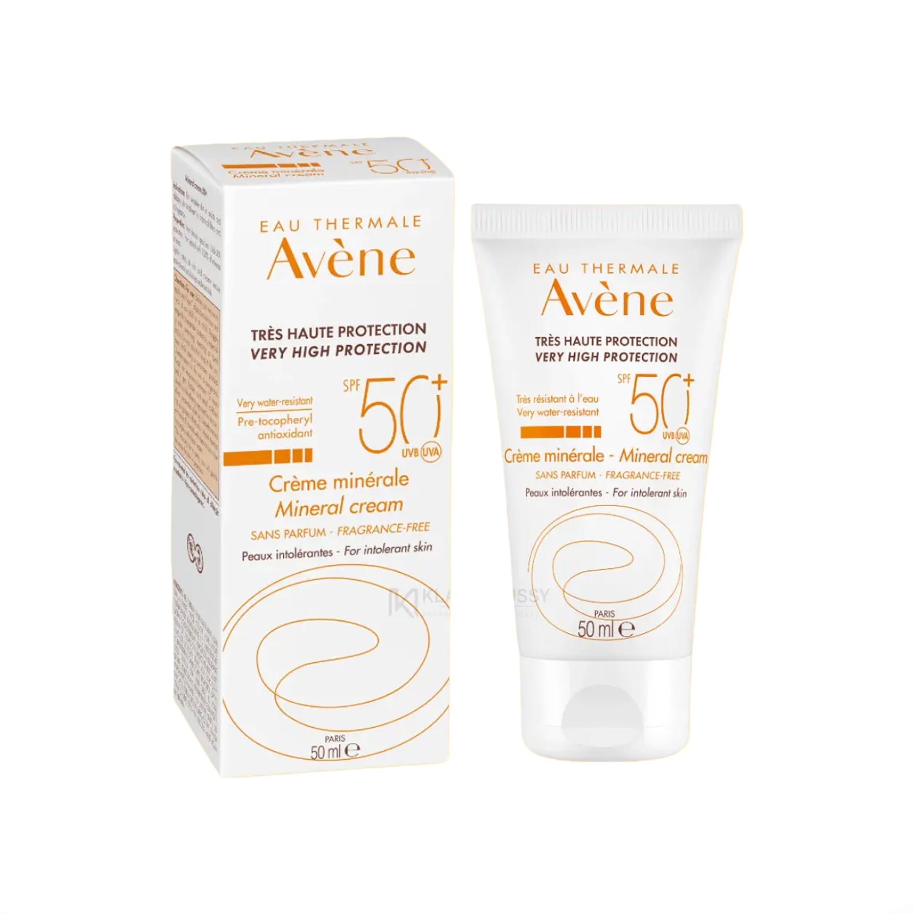 Eau Thermale Avène Pre-tacopheryl Antioxidant Mineral Cream With SPF 50+ UVB UVA - 50ml