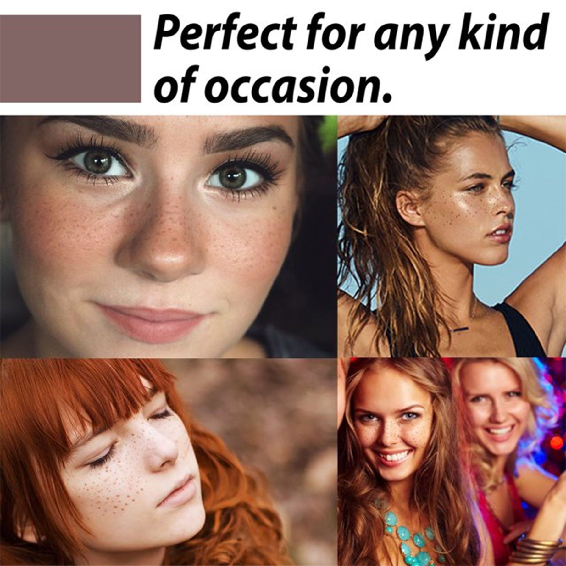 Eelhoe Freckles Tattoo Sticker - 6pcs