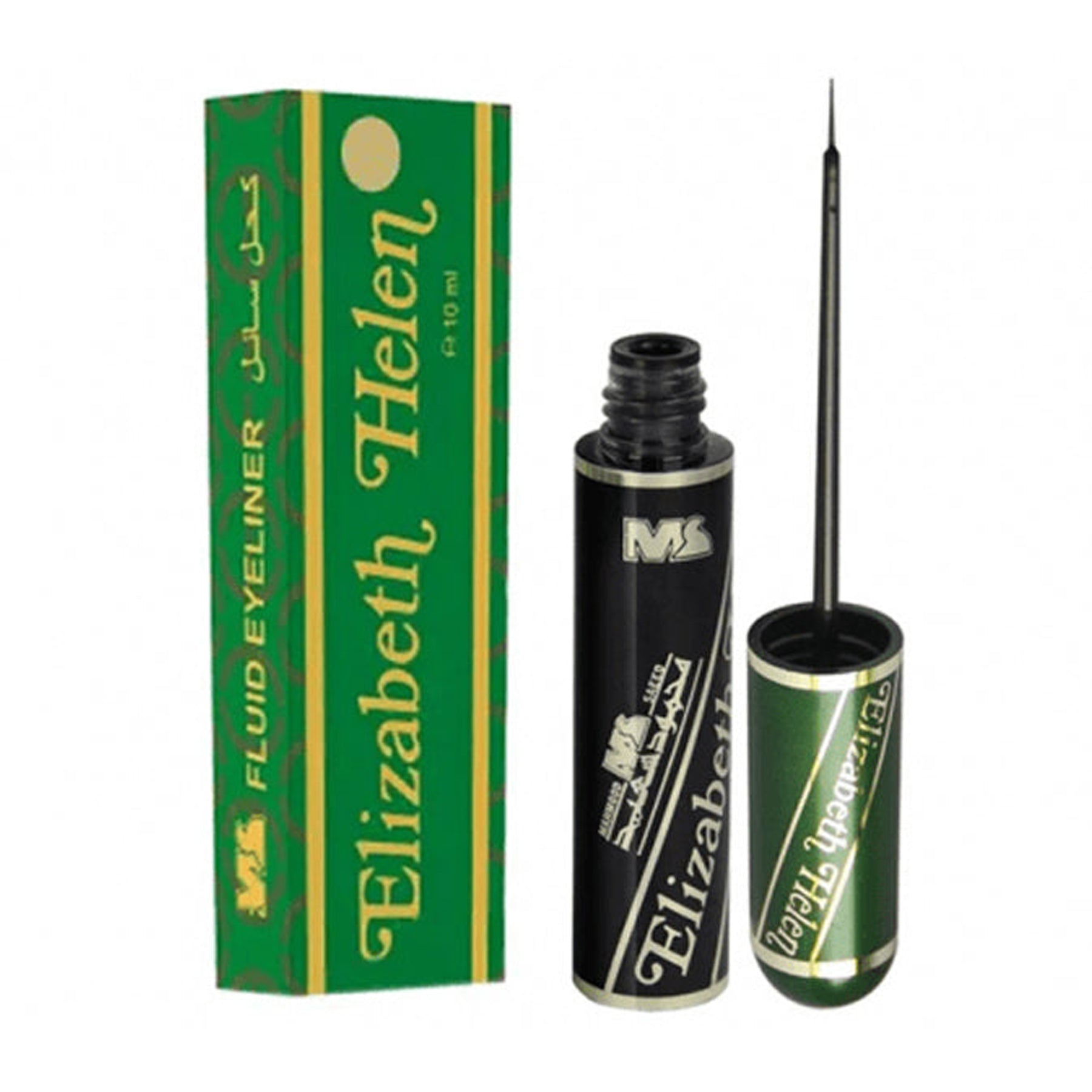 Mahmood Saeed Elizabeth Helen Liquid Eyeliner - Black. Waterproof and highly pigmented formula for long-lasting wear. 