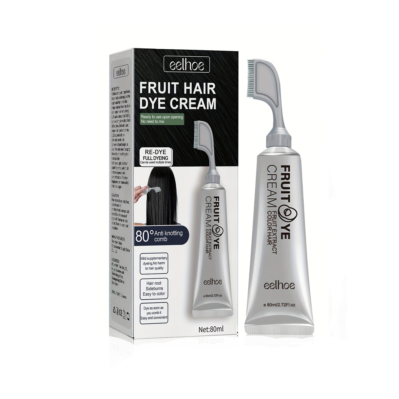 Eelhoe Fruit Hair Dye Cream -80 ml