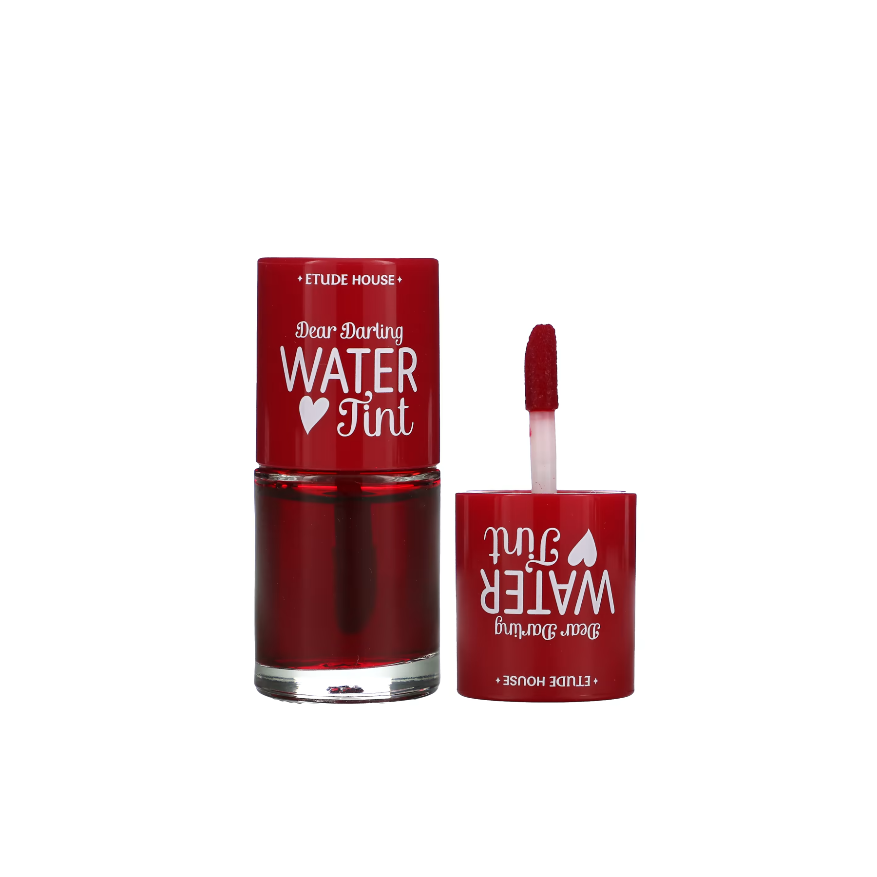 Etude House Dear Darling Water Lip Tint Strawberry - Smudge-proof lipstain in vibrant shades for long-lasting color and hydration.