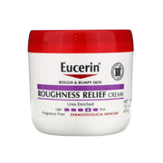  Eucerin Roughness Relief Cream for Dry Skin - 454gm - A jar of cream with Eucerin branding, clinically proven to smooth rough, bumpy skin.