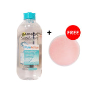 Garnier Pure Active by Garnier Micellar Water - 400ml + FREE Makeup Remover Pad