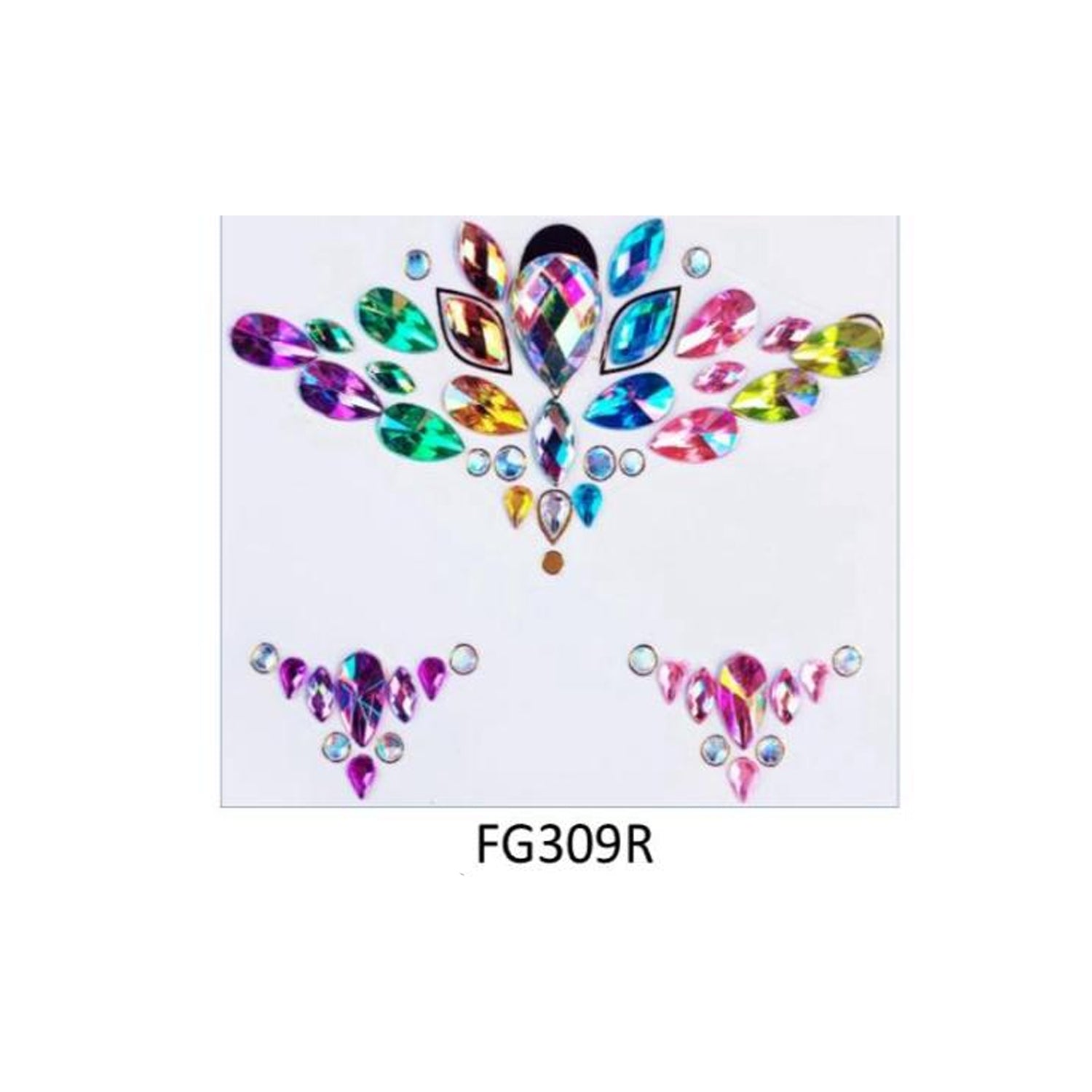 Face And Eye Crystal  Gem Stickers (NEW) FG3R
