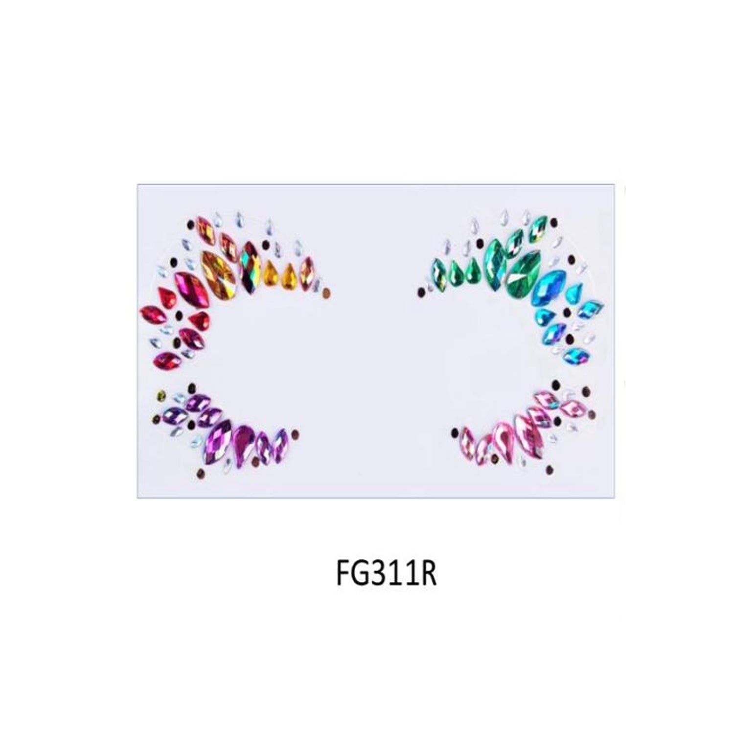 Face And Eye Crystal  Gem Stickers (NEW) FG3R