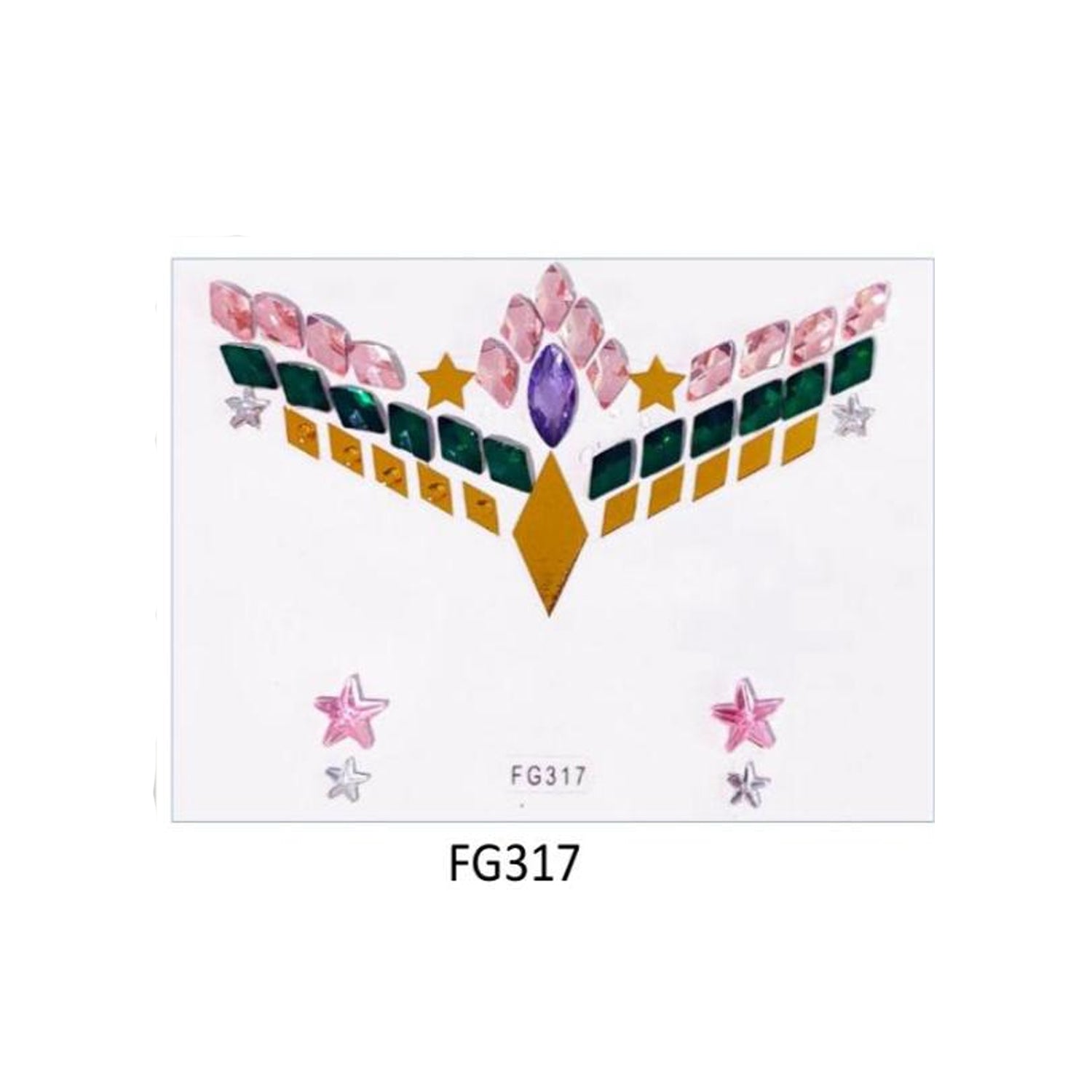 Face And Eye Crystal  Gem Stickers (NEW) FG3