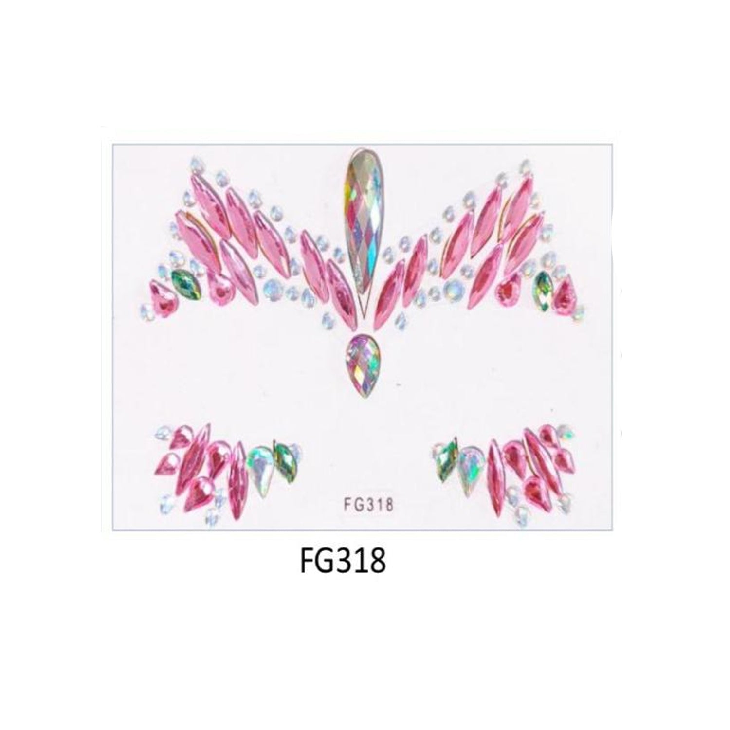 Face And Eye Crystal  Gem Stickers (NEW) FG3