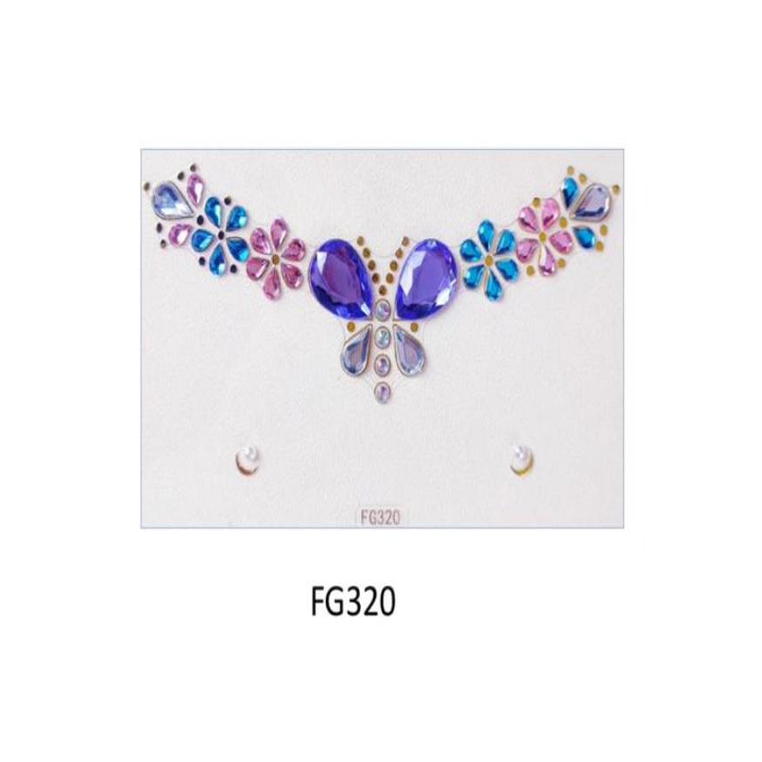 Face And Eye Crystal  Gem Stickers (NEW) FG3