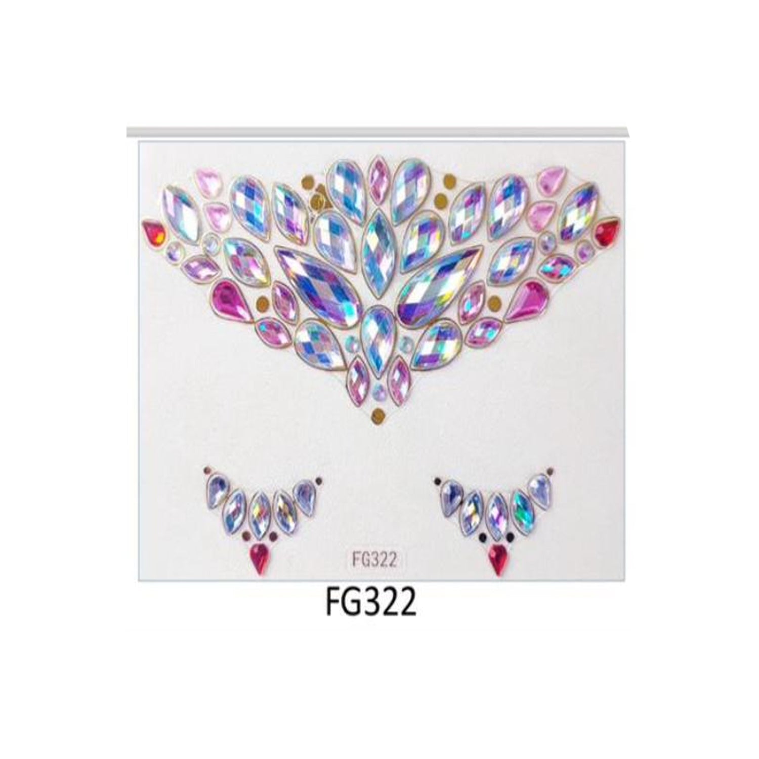 Face And Eye Crystal  Gem Stickers (NEW) FG3