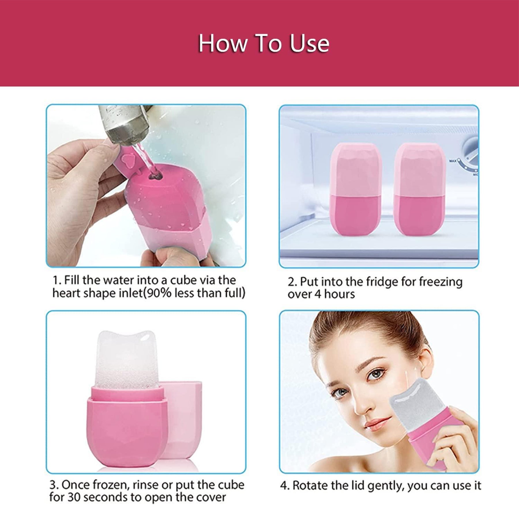 Silicone Ice Roll Face Cleaning Brush