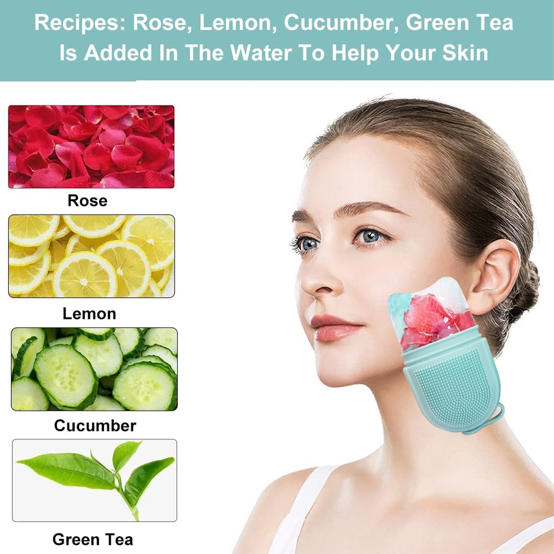 Silicone Ice Roll Face Cleaning Brush