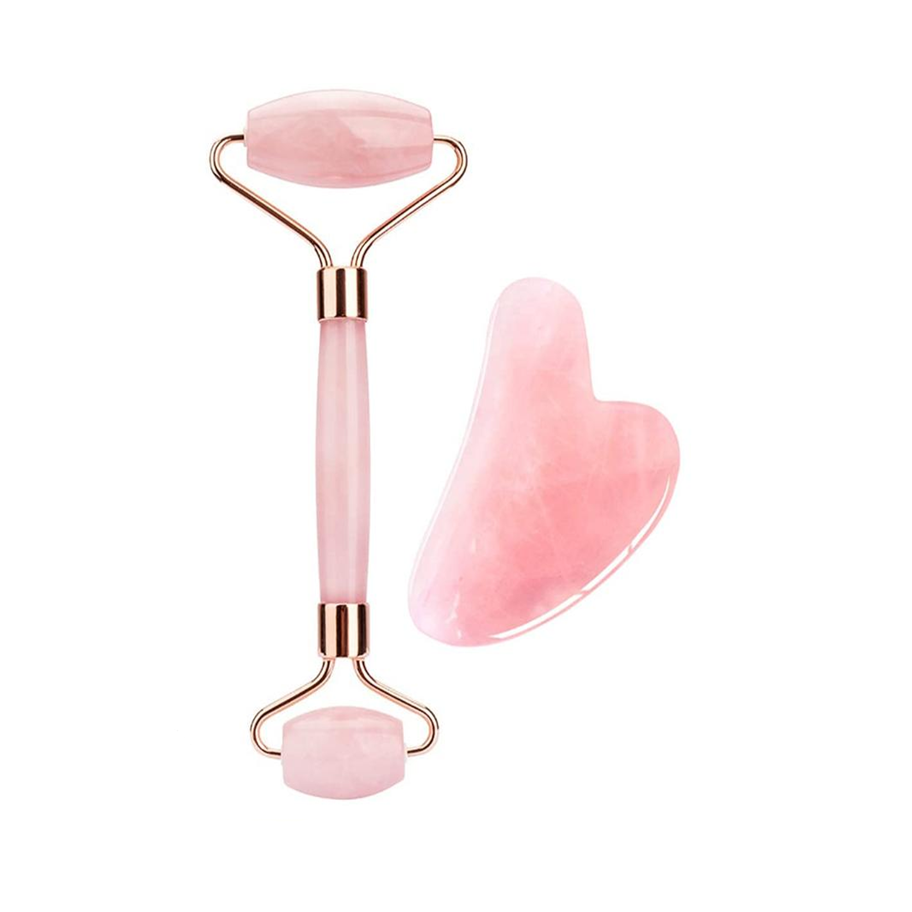 The Pink Varient of Face Roller and Guasha Set