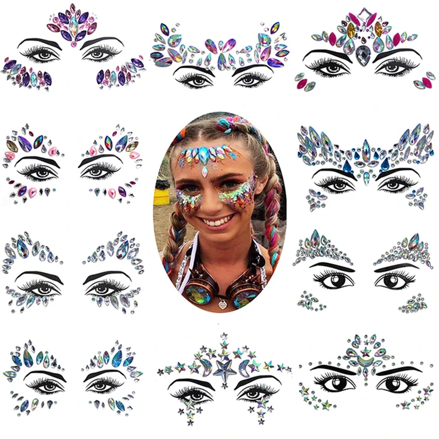 Face And Eye Sticker(New ) FG32