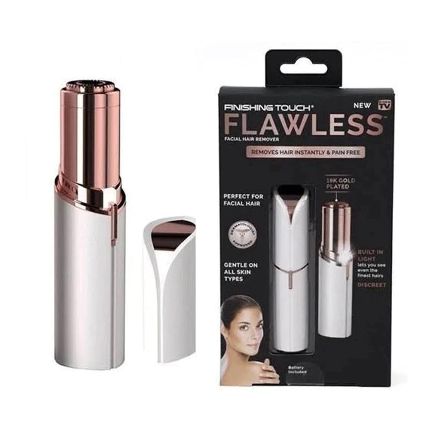 Flawless Facial Hair Removing Device