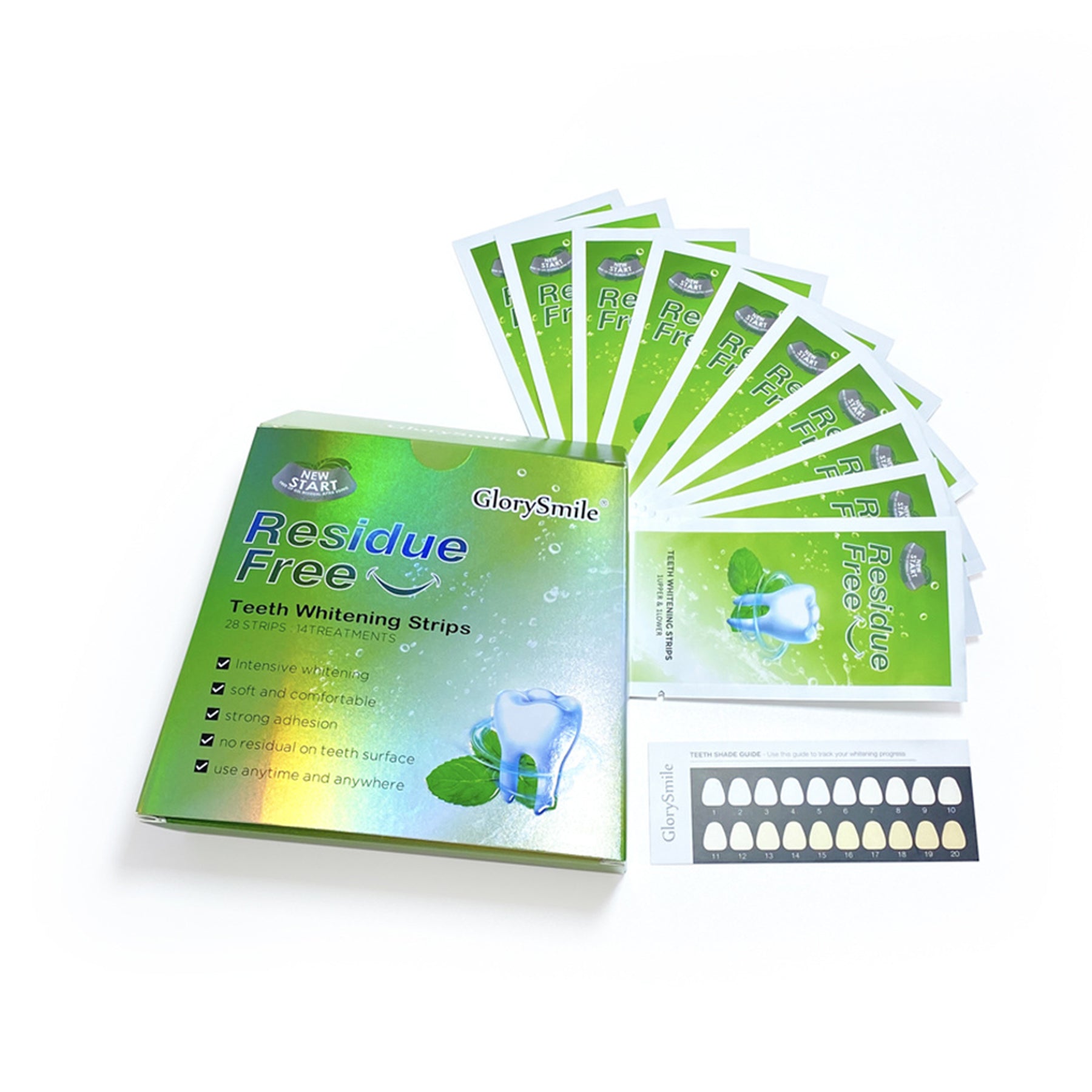 GlorySmile Teeth Whitening Strips - Safe, effective, and easy-to-use whitening solution. Achieve a brighter smile with reduced sensitivity.