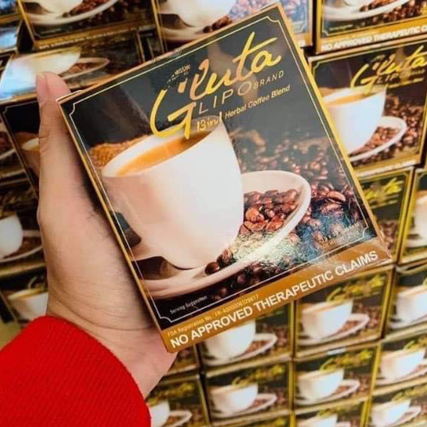 Gluta Lipo Detox Coffee (13 in 1) For Slimming (10 Sachets)