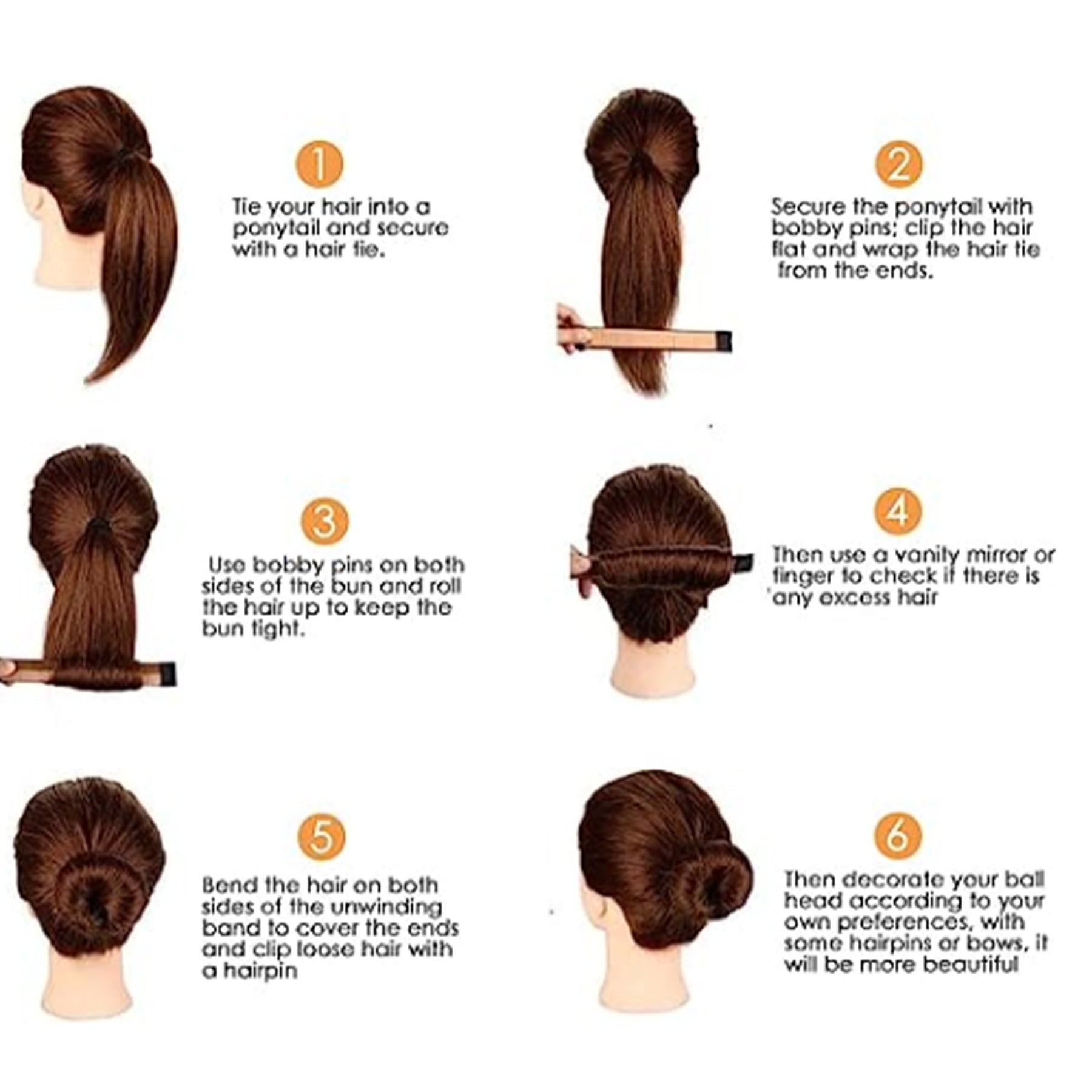 Hair Bun Maker - French Twist Donut Bun Bands