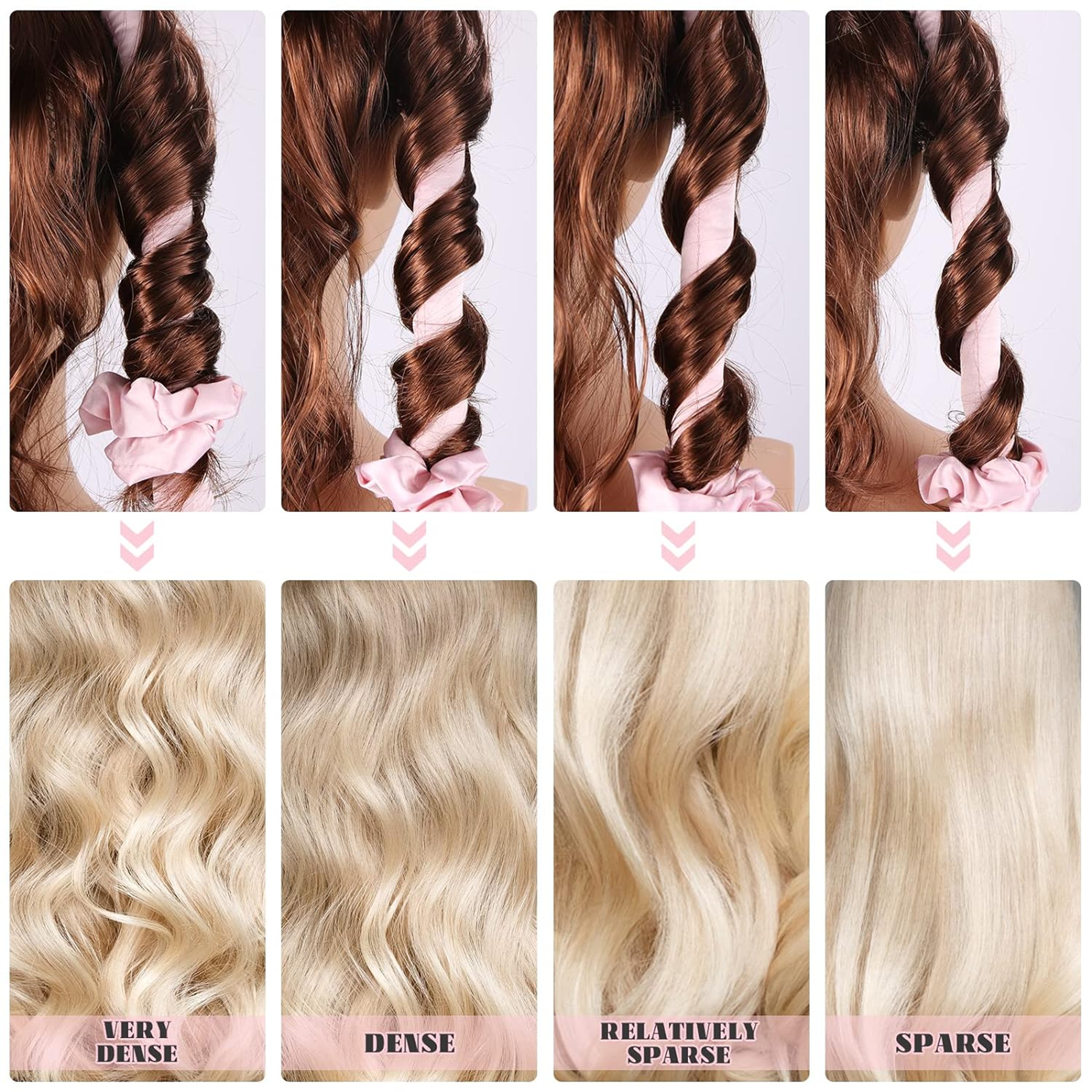Satin Heatless Hair Curler