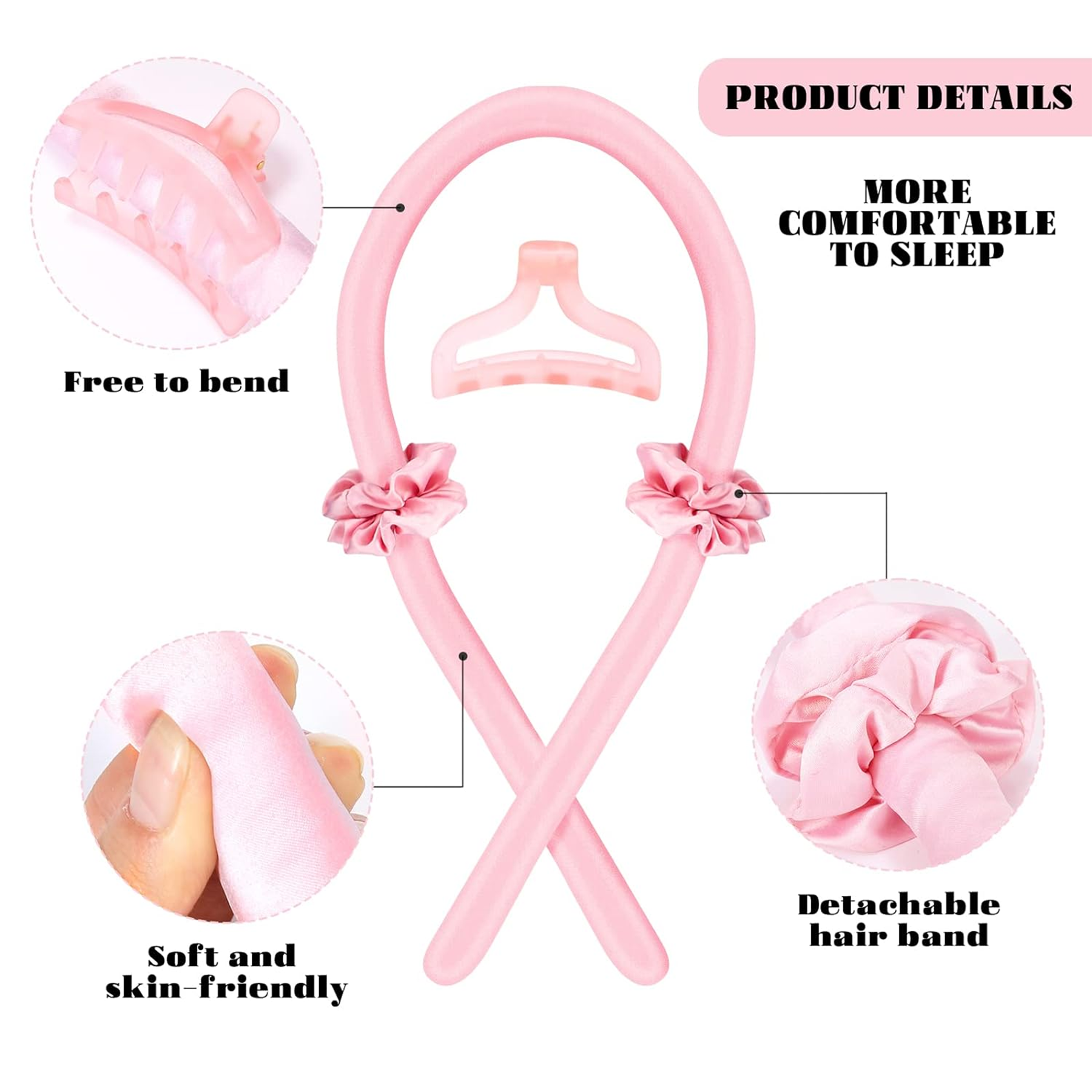 Satin Heatless Hair Curler