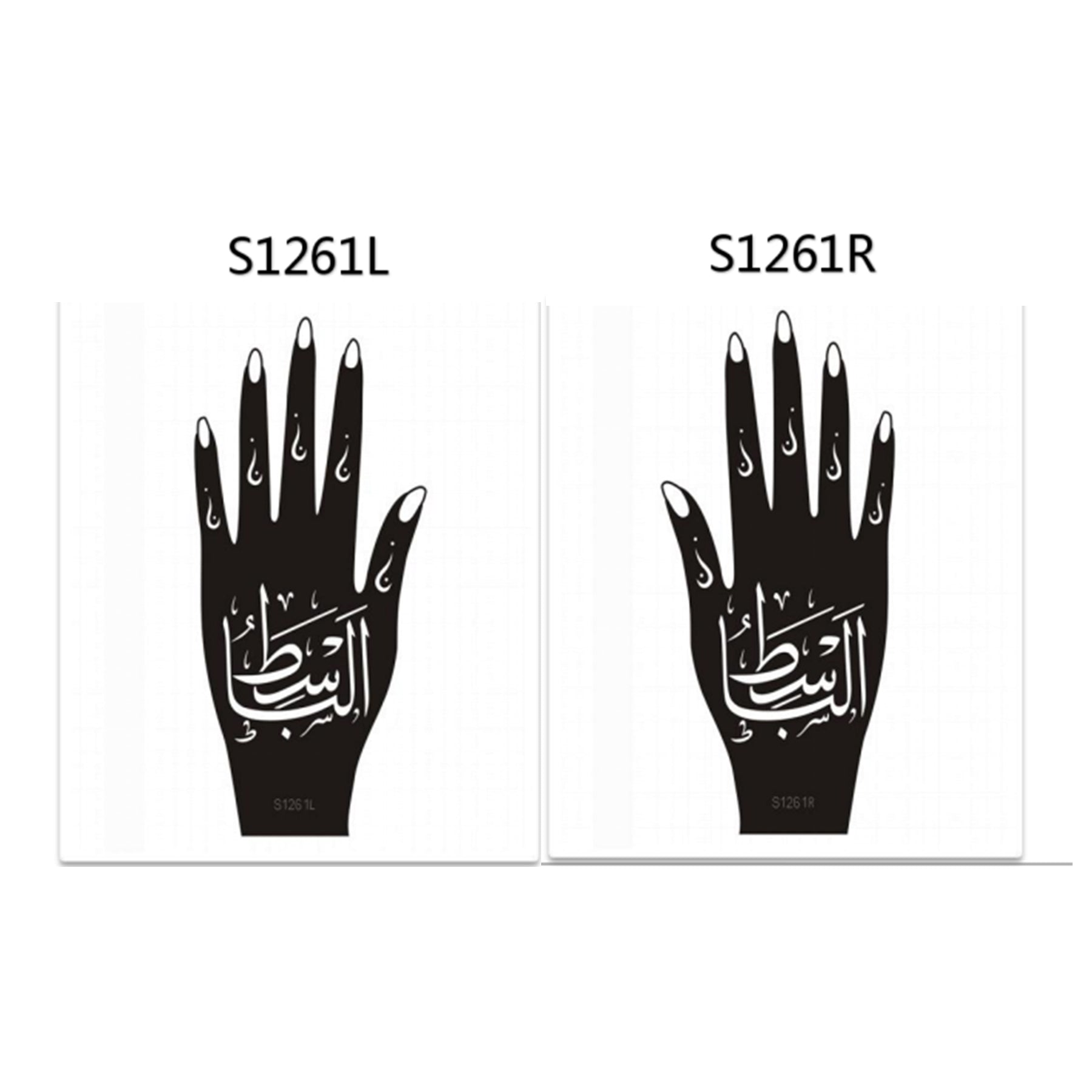 Henna Hand Stickers ( Set of Two )
