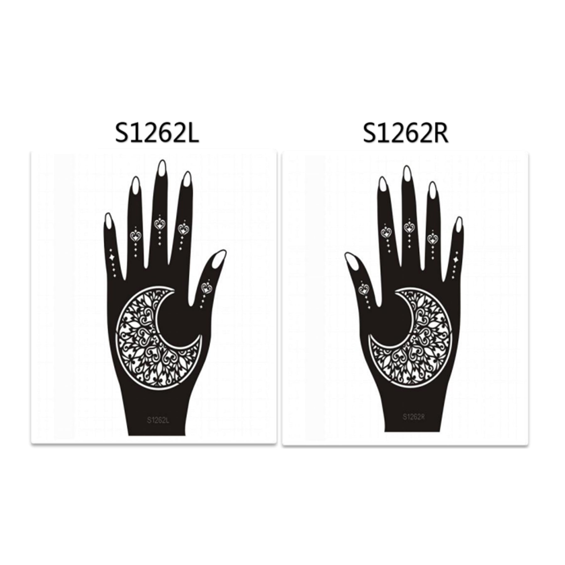Henna Hand Stickers ( Set of Two )