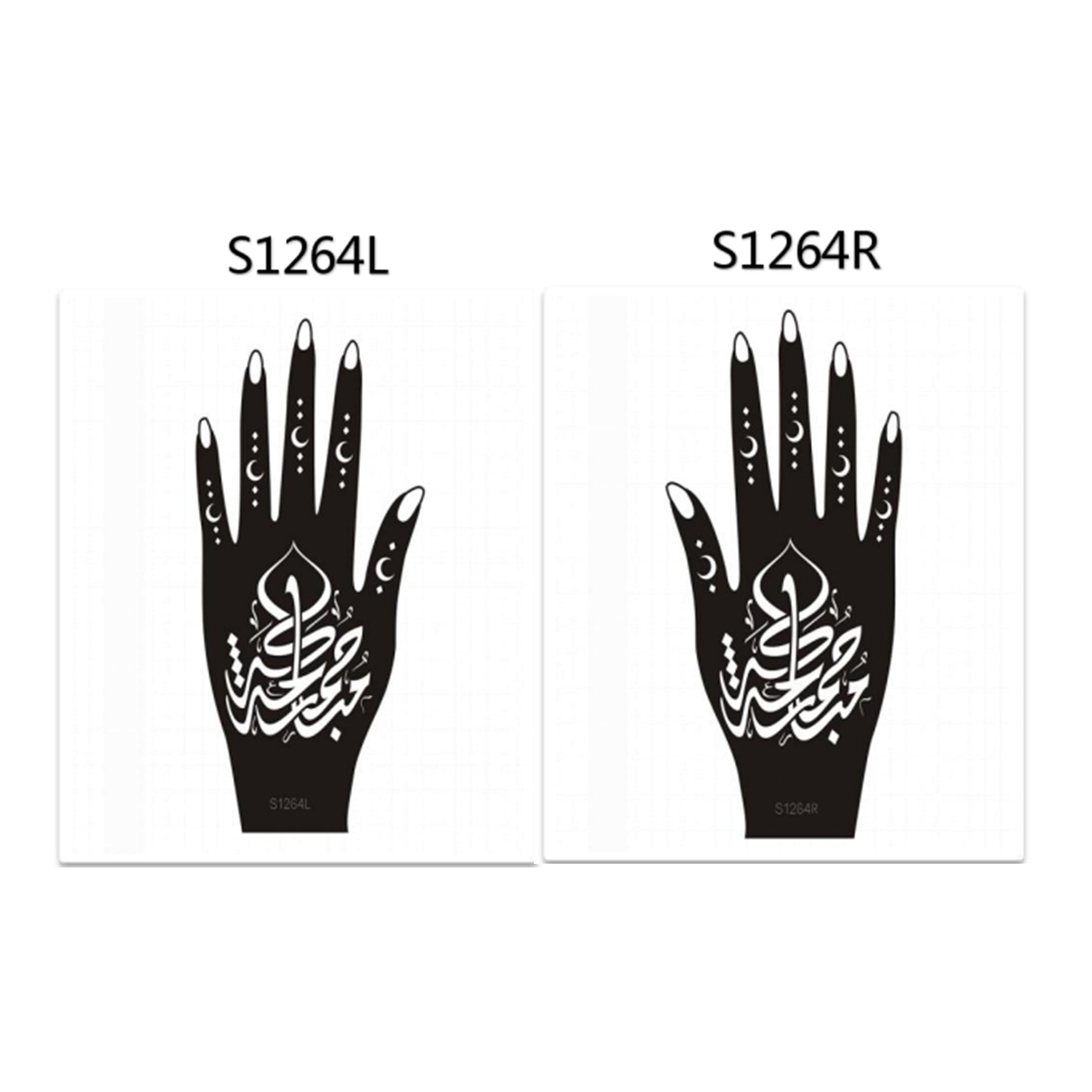 Henna Hand Stickers ( Set of Two )