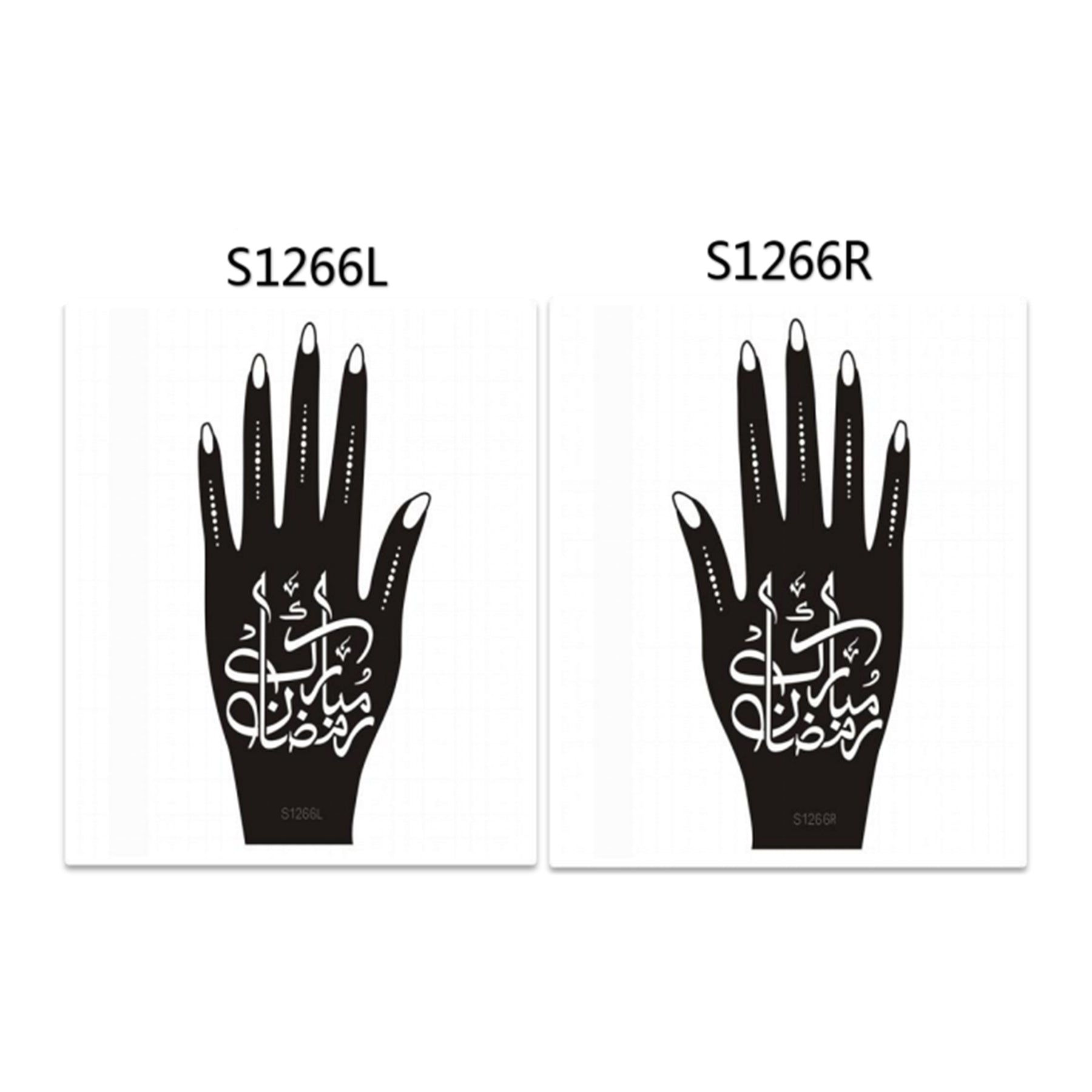 Henna Hand Stickers ( Set of Two )