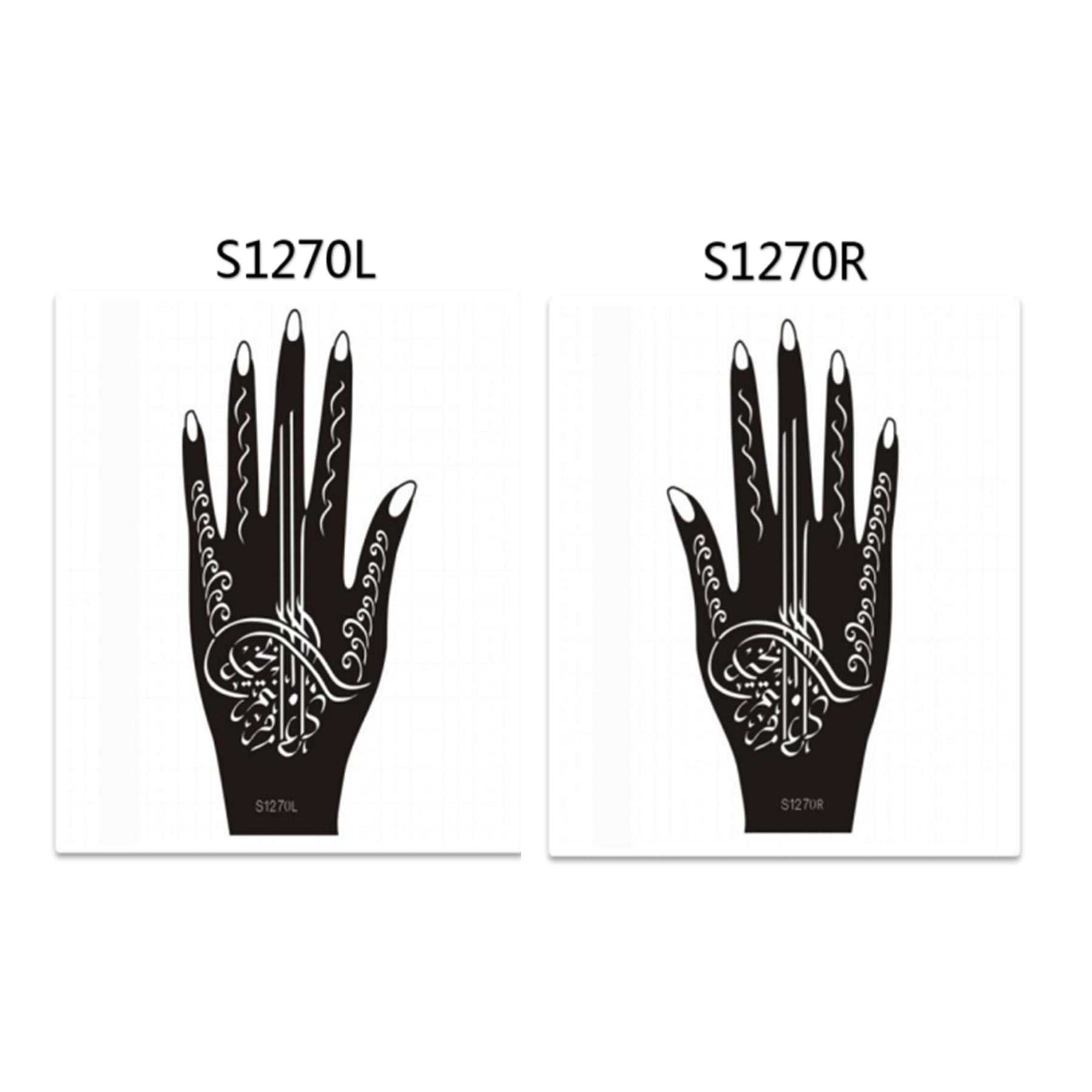Henna Hand Stickers ( Set of Two )