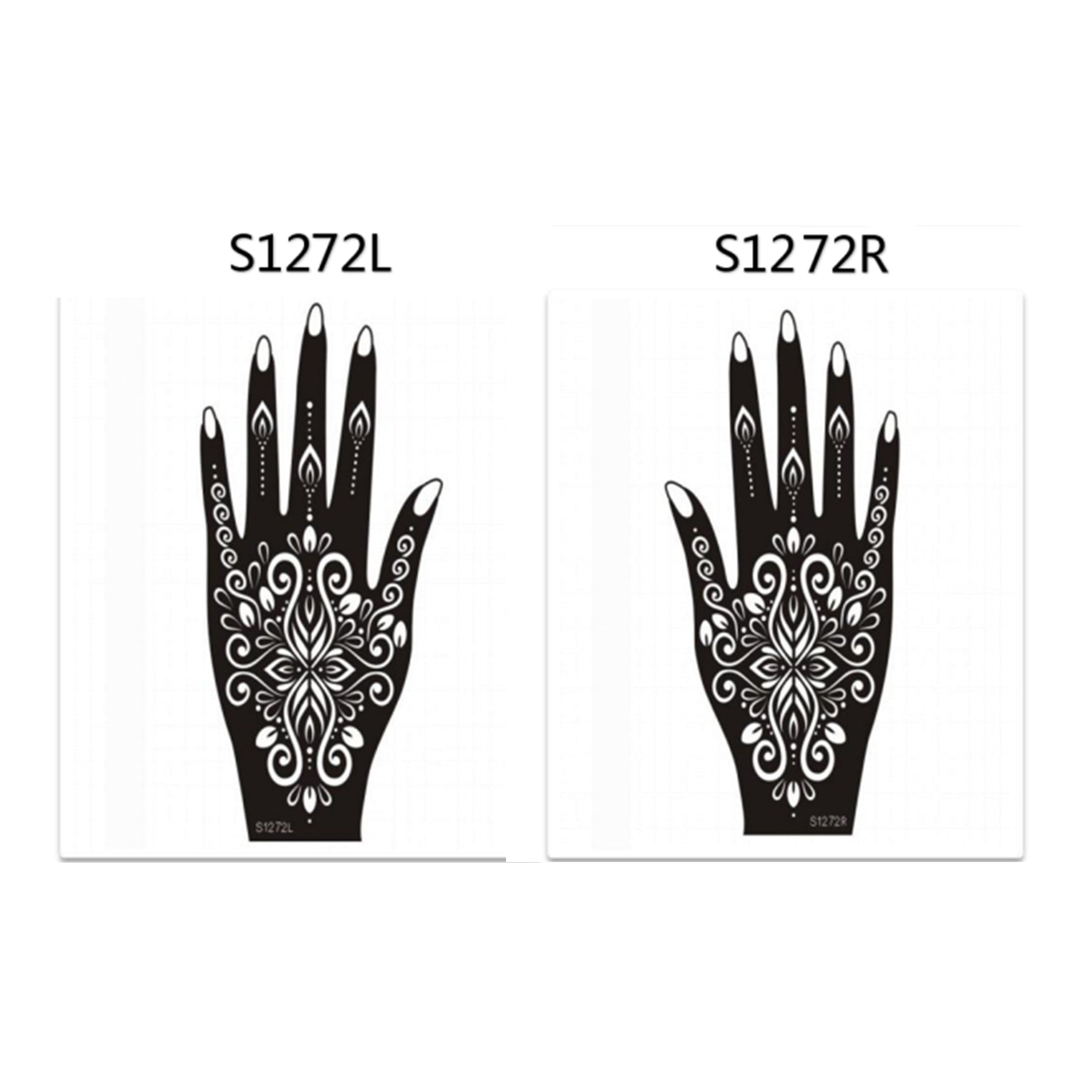 Henna Hand Stickers ( Set of Two )