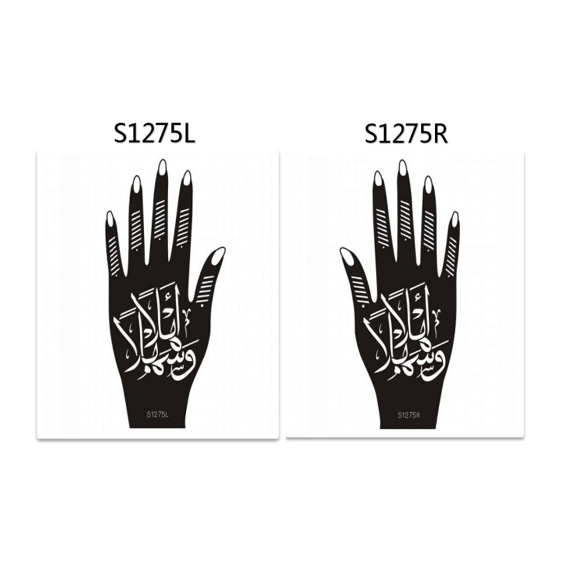 Henna Hand Stickers ( Set of Two )