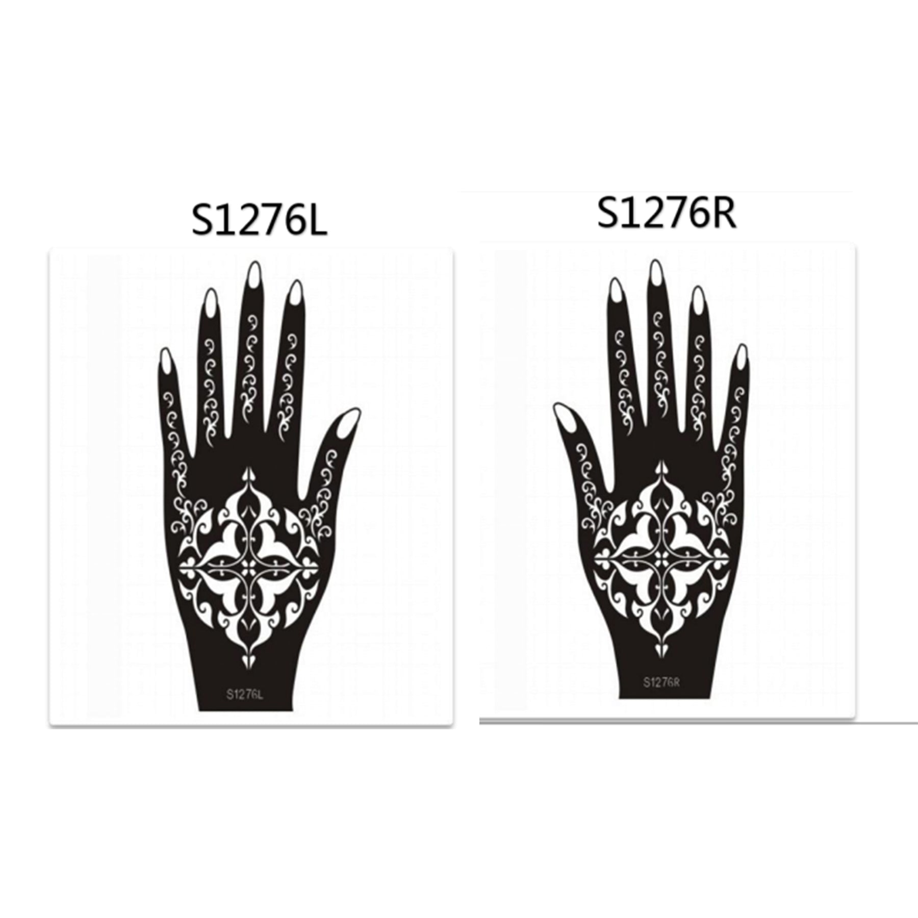 Henna Hand Stickers ( Set of Two )