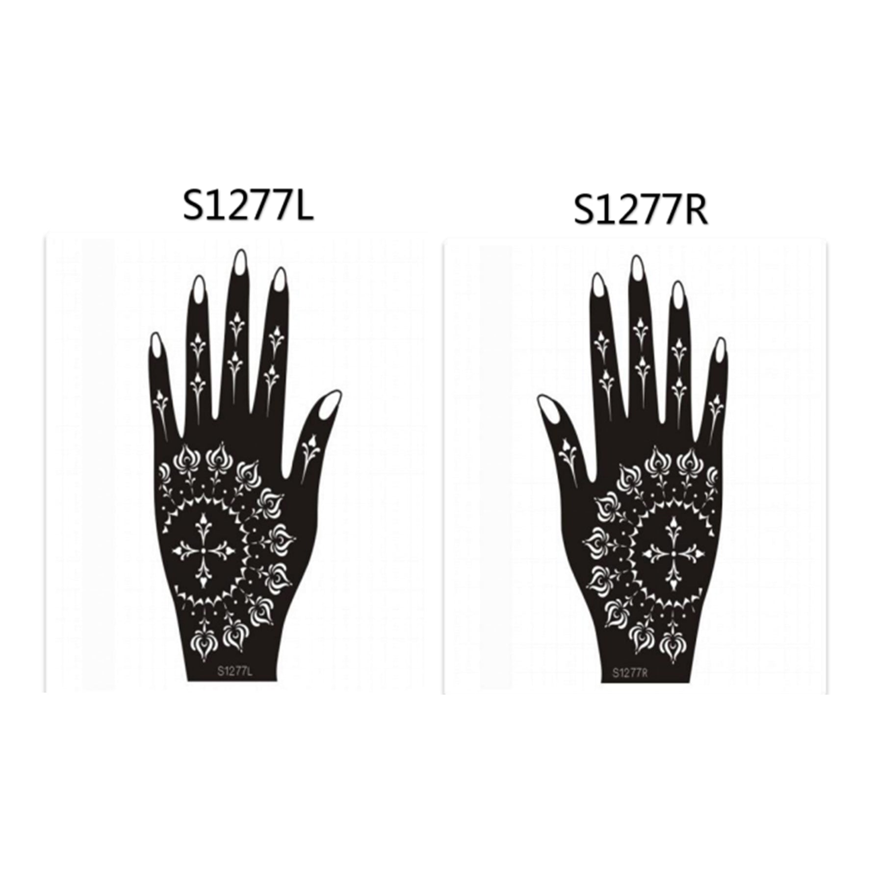 Henna Hand Stickers ( Set of Two )