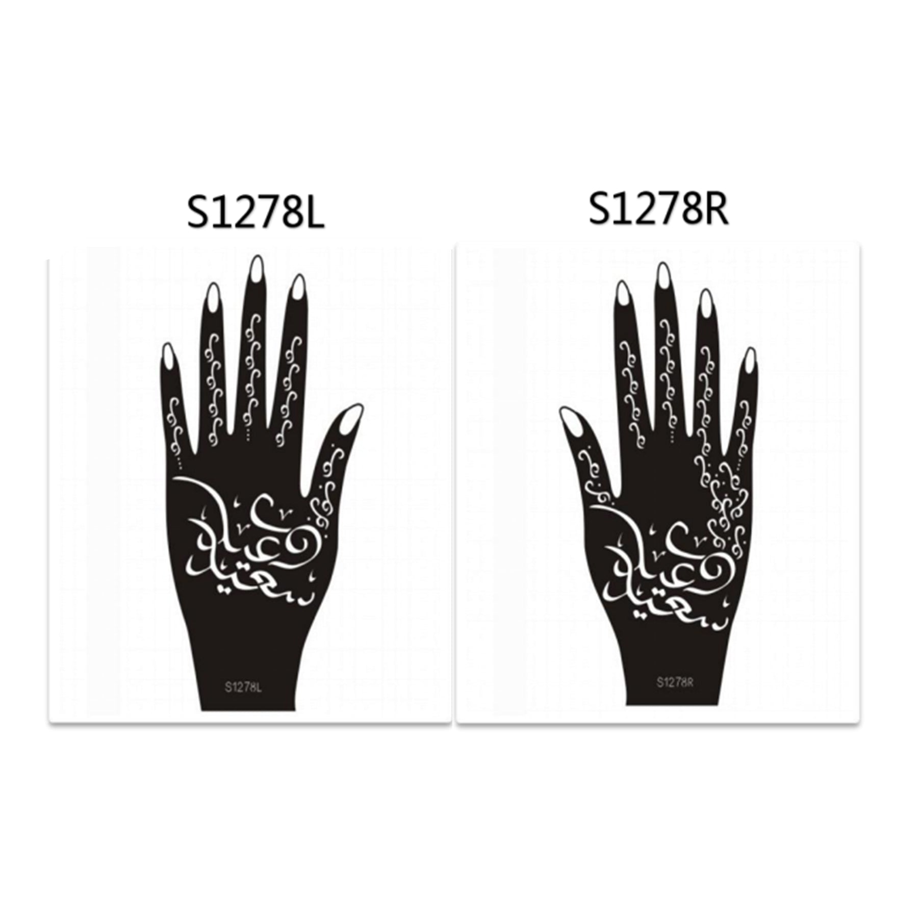 Henna Hand Stickers ( Set of Two )