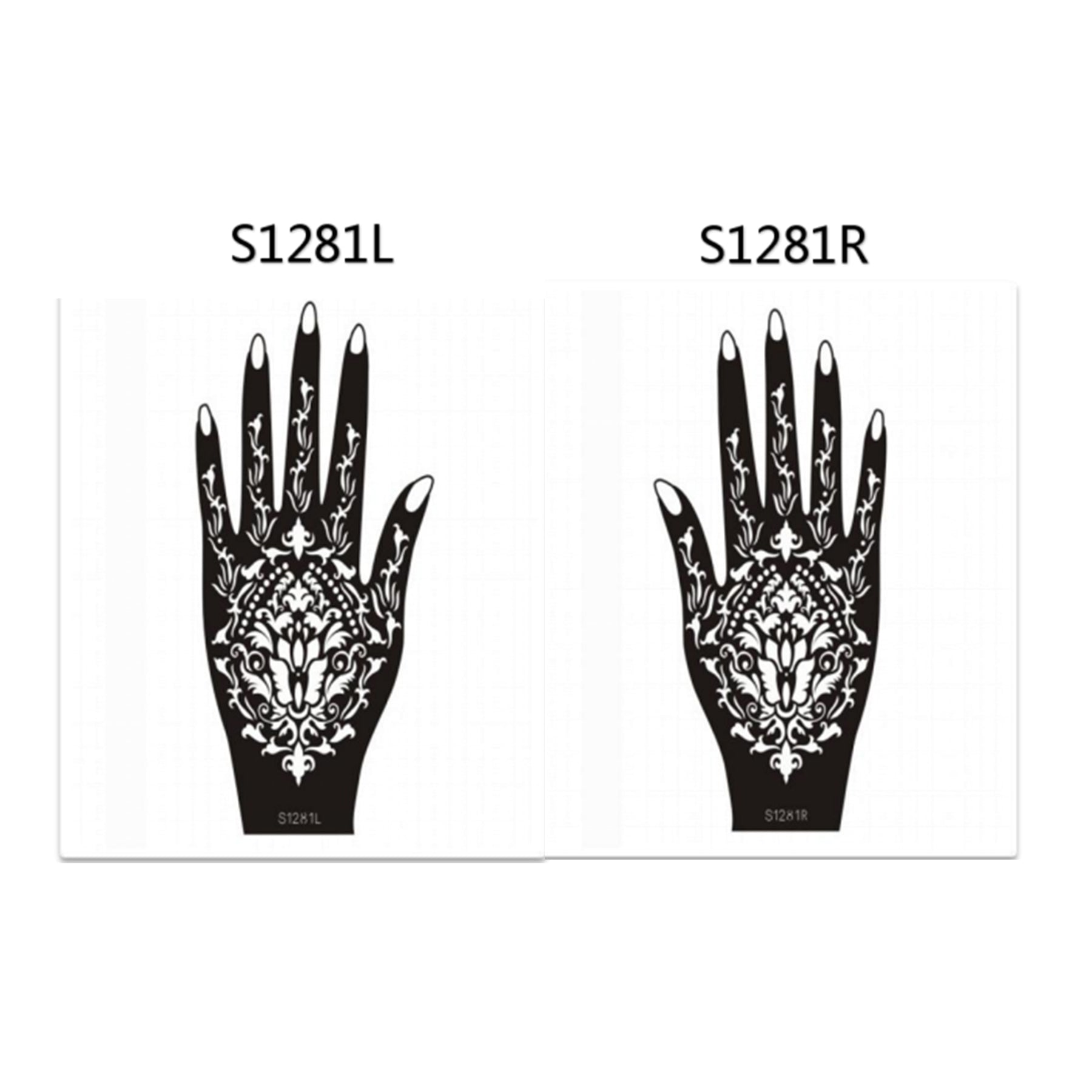 Henna Hand Stickers ( Set of Two )