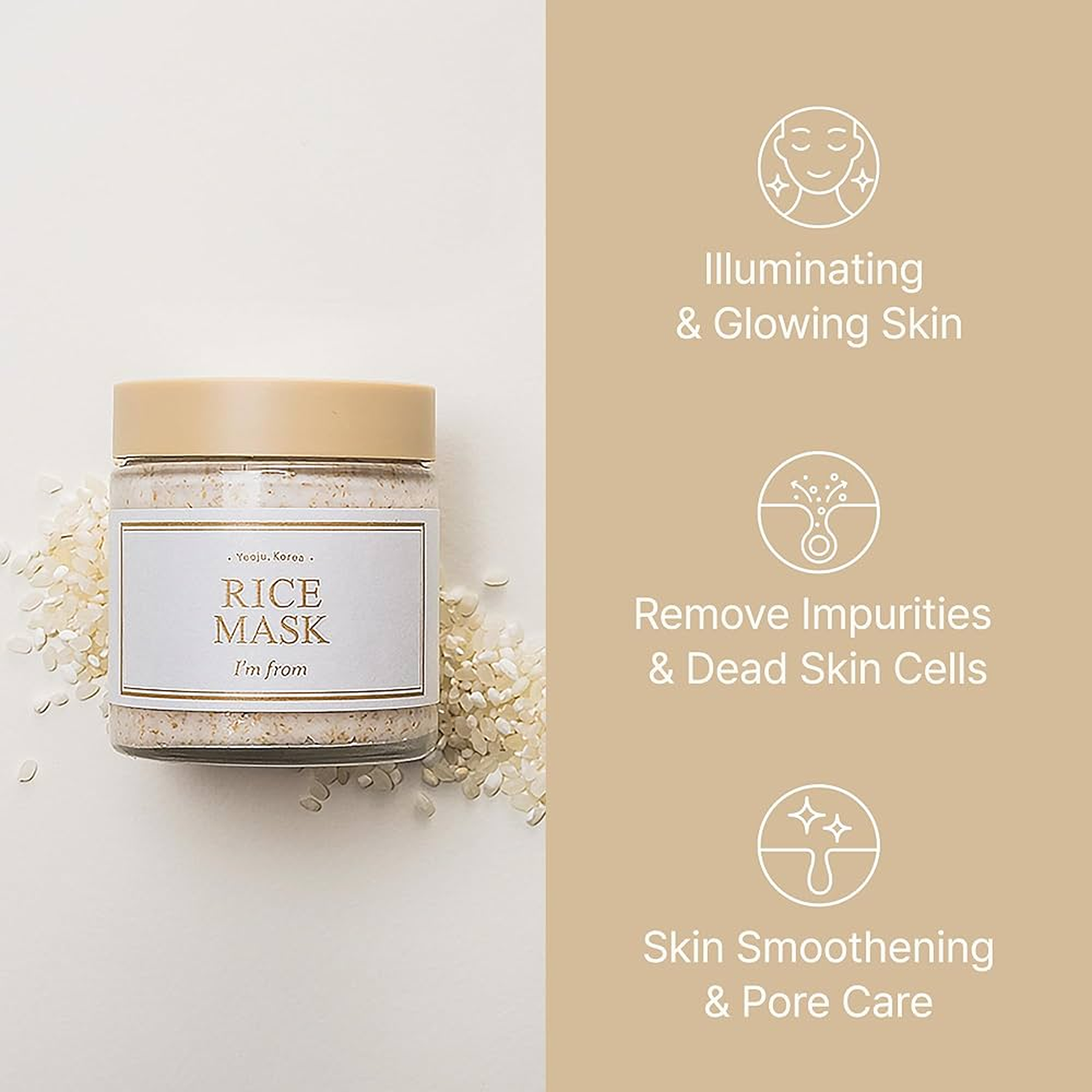 Key Benefits of I'm From Rice Mask
