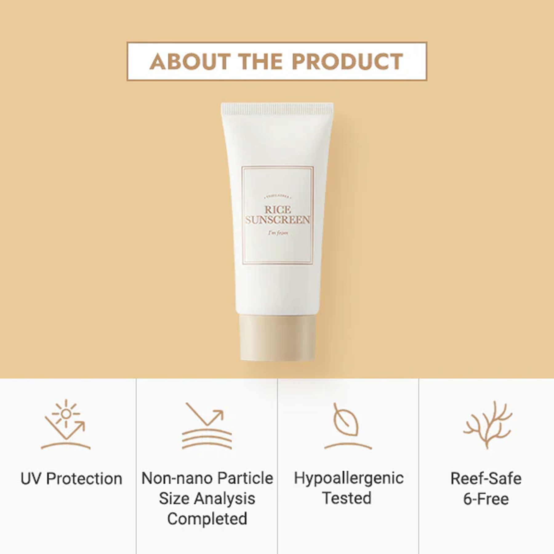 Advantages of I'm From Rice Sunscreen SPF50 