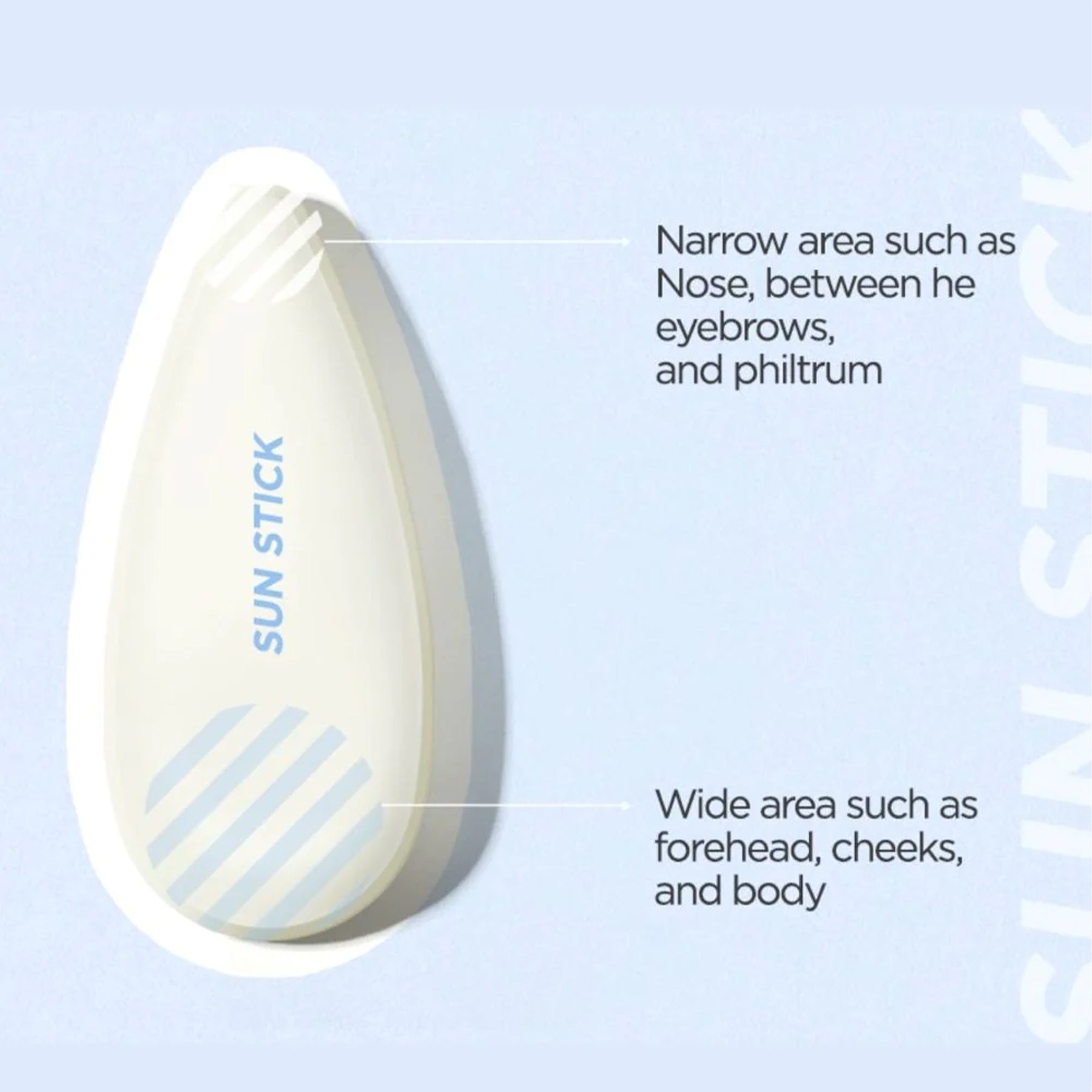 Isntree Hyaluronic Acid Airy Sun Stick - 22g. Lightweight and portable sun stick with broad-spectrum.