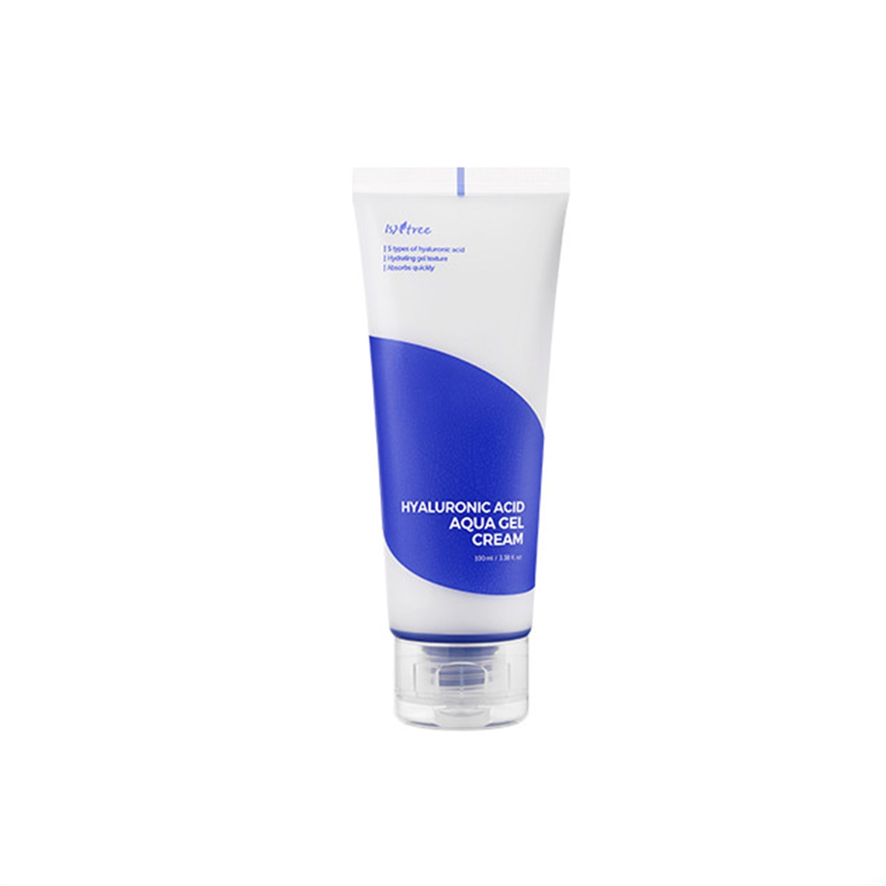 Isntree Hyaluronic Acid Aqua Gel Cream - 100ml. Lightweight gel cream with 5 types of hyaluronic acid for intense hydration. 