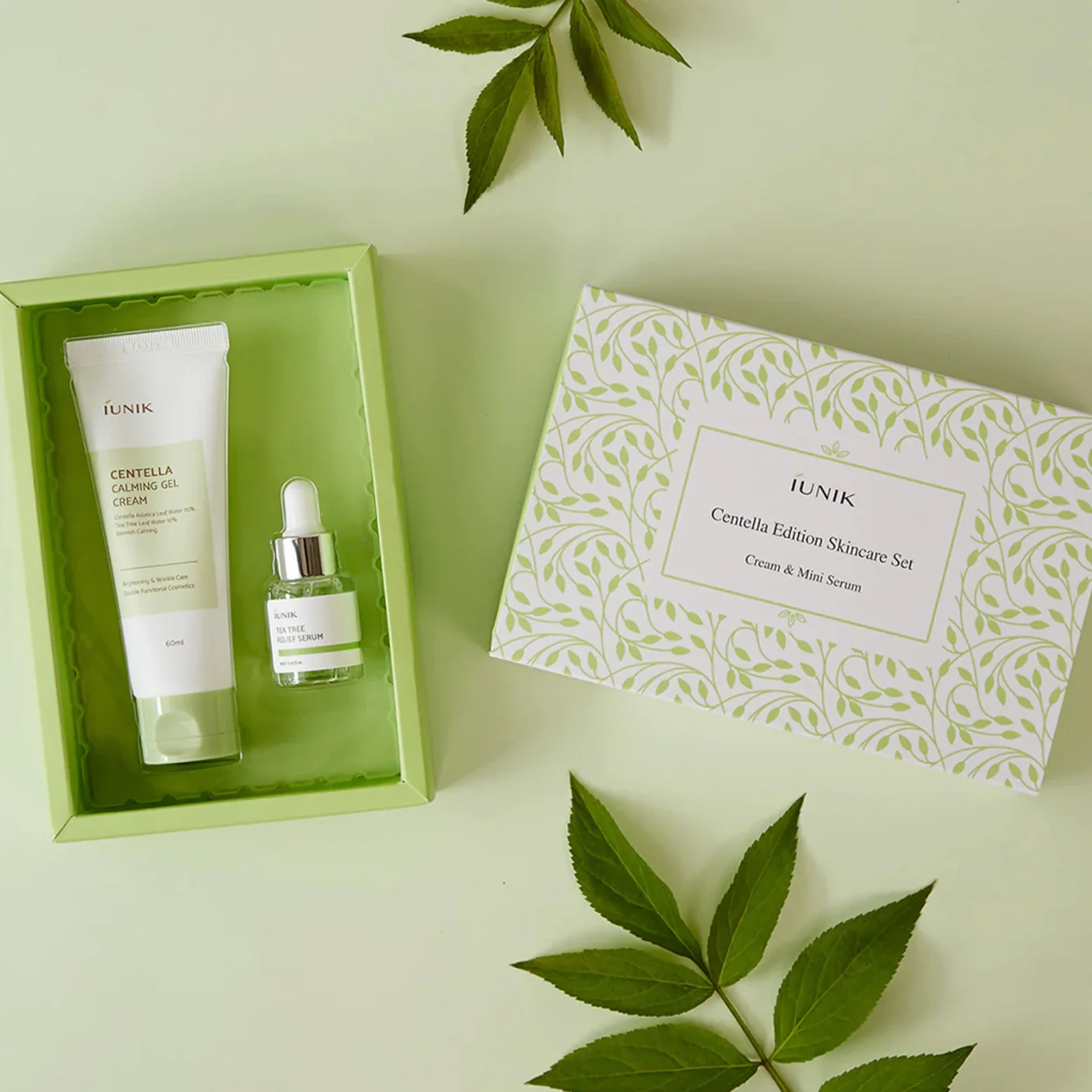 The Tea tree extract of Iunik Centella Edition Skincare Set 