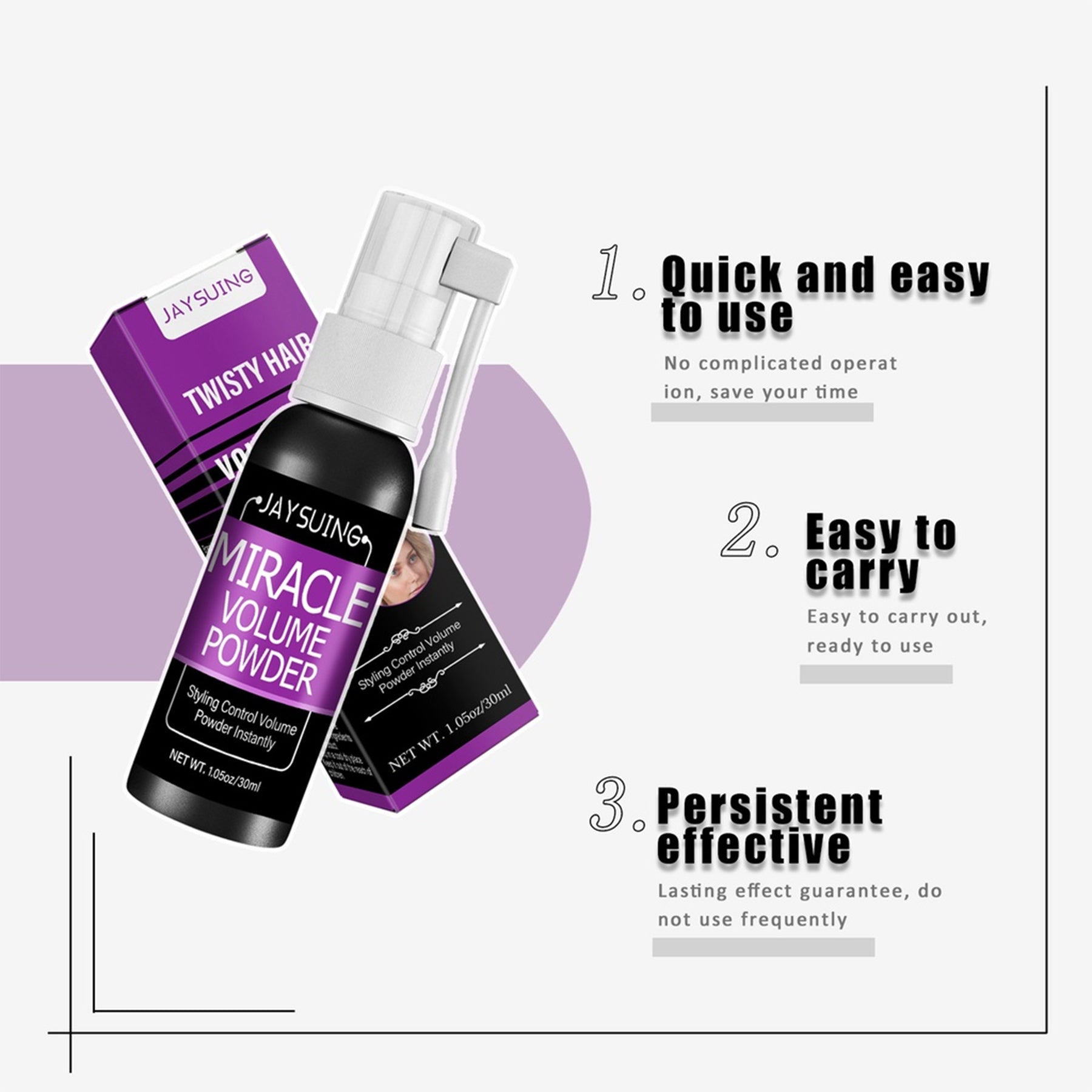 Jaysuing Twisty Hair Volumizing Powder - 30ml