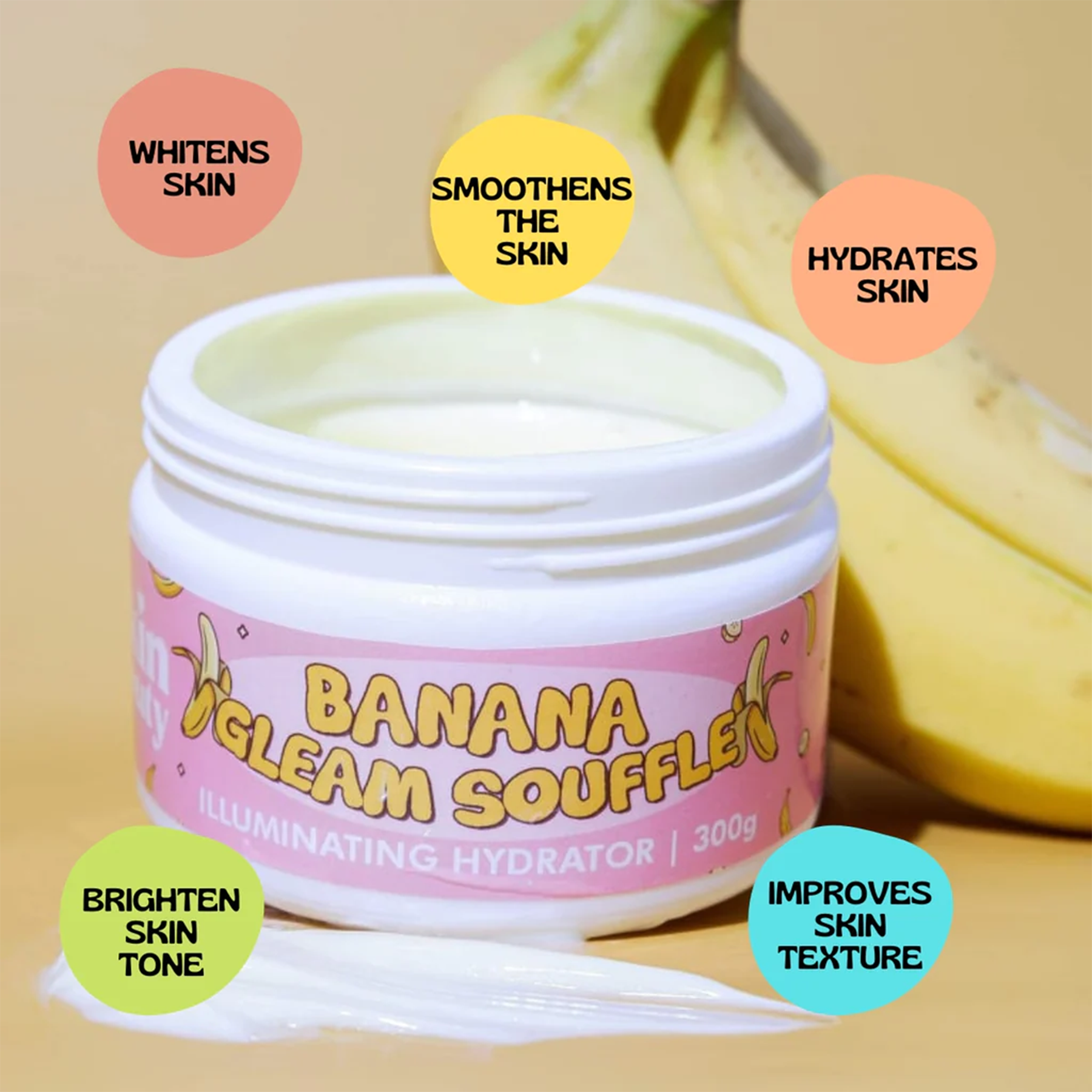 Jskin Beauty Banana Gleam Souffle - 300g