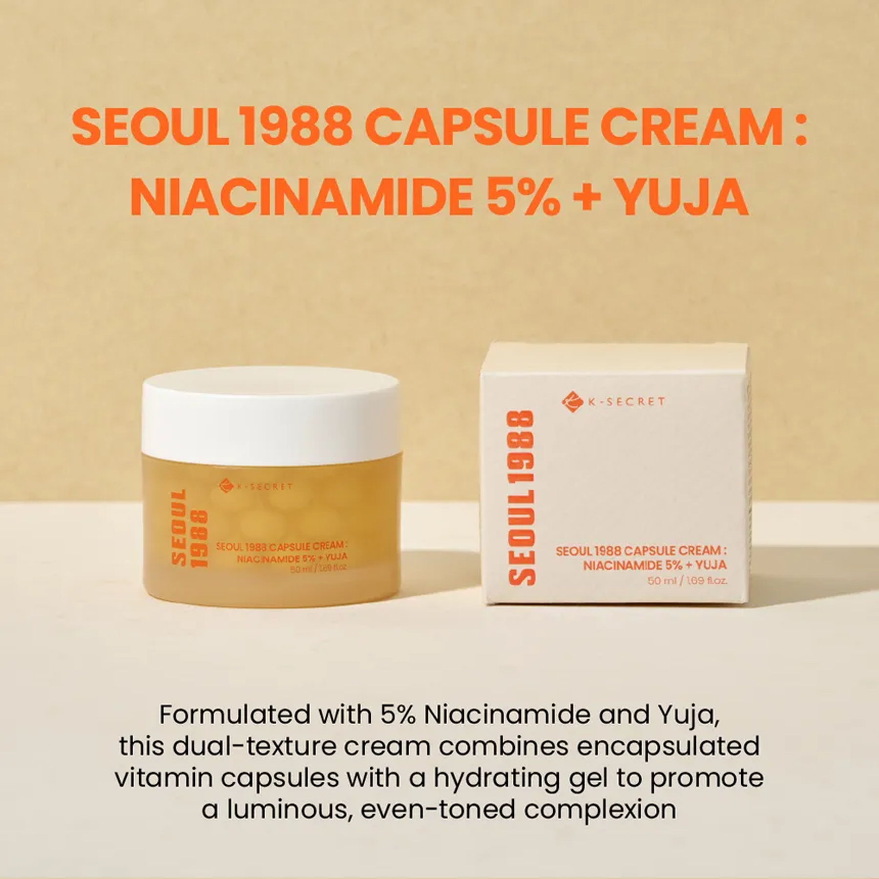 The Key Benefits of K-Secret Seoul 1988 Capsule Cream Niacinamide 5% + Yuja