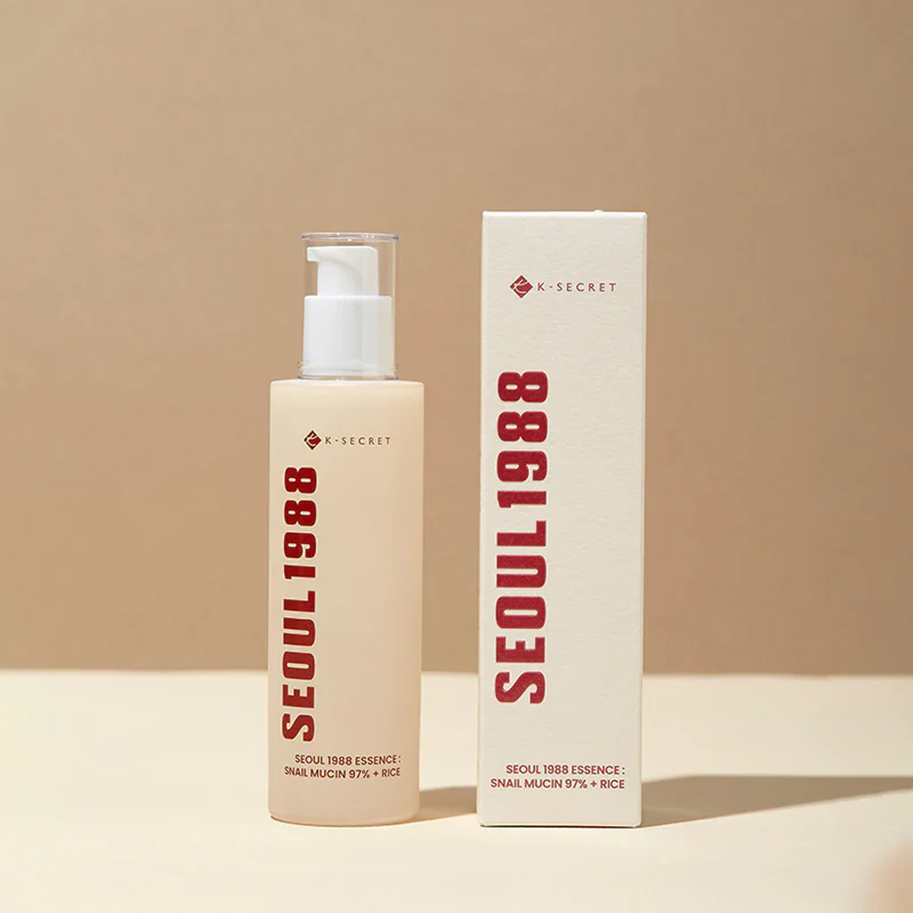 K-Secret Seoul 1988 Essence with 97% snail mucin available on Qasr Jamal Store