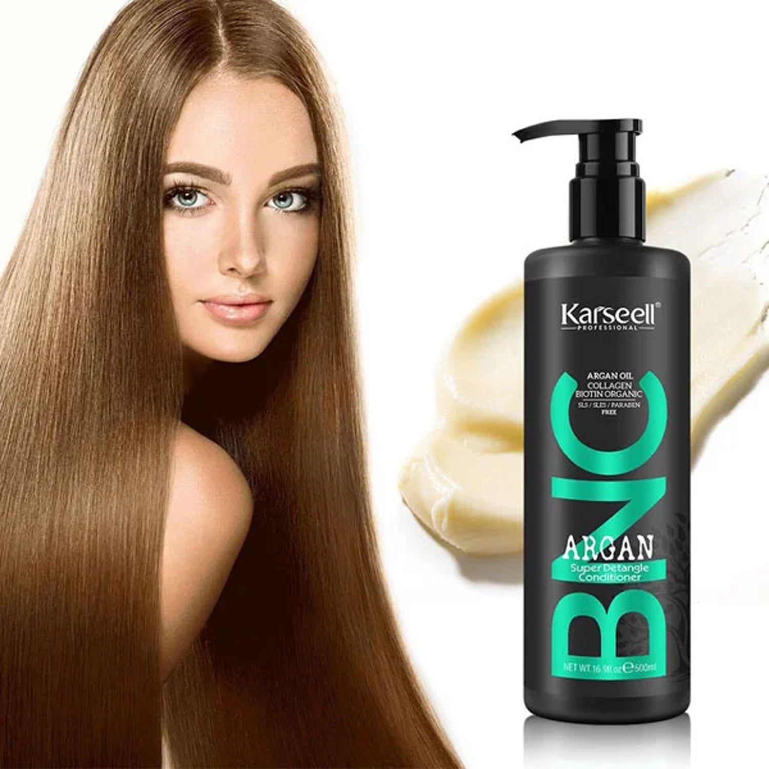 Karseell BNC Argan Super Detangle Conditioner available on Qasr Jamal Store