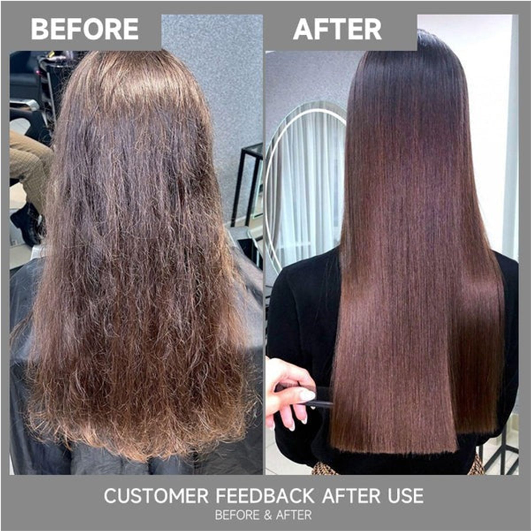 Before and After Usage of Karseell Maca Essence Moisture Shampoo