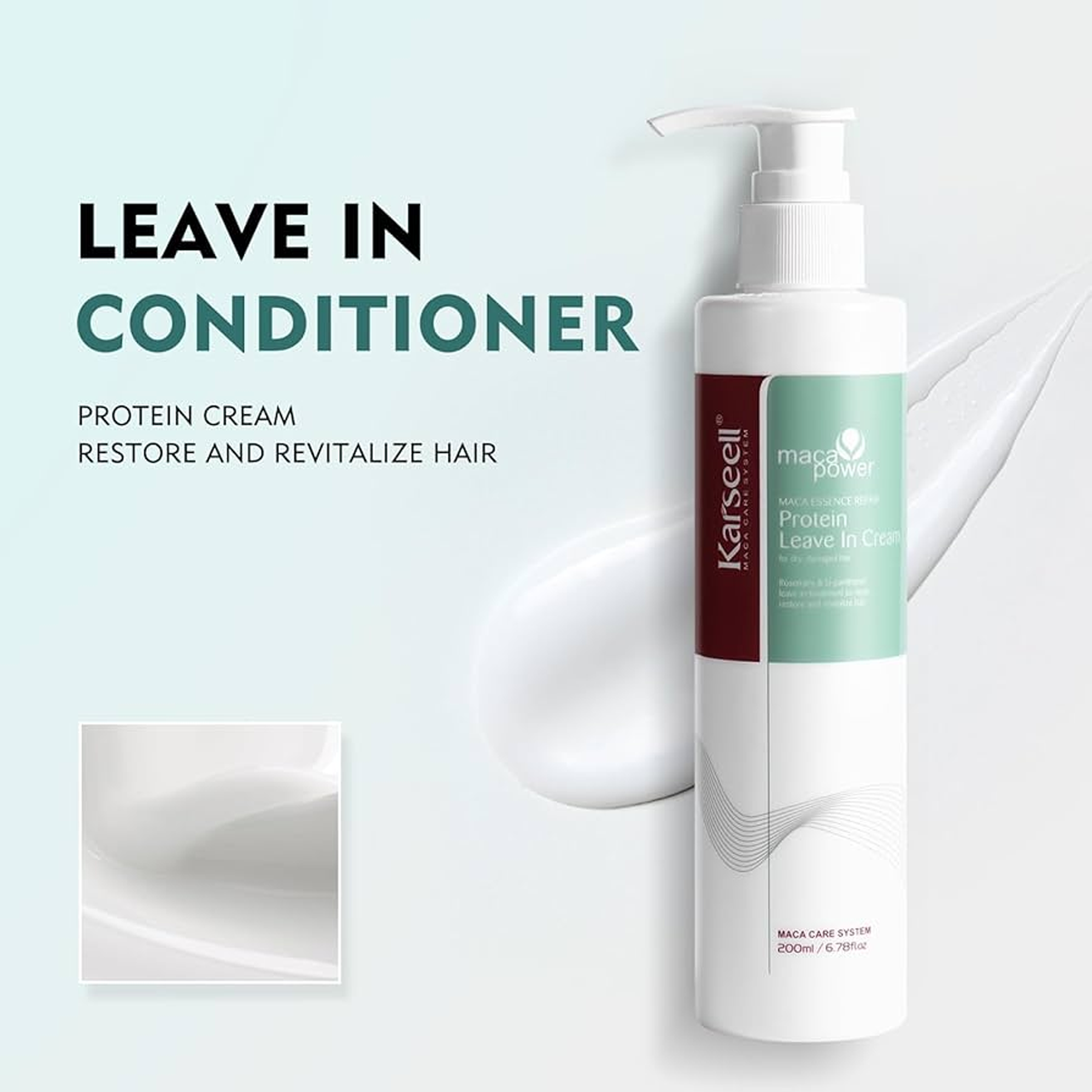 Karseell Maca Power Essence Protein Leave in Cream is good for all hair types
