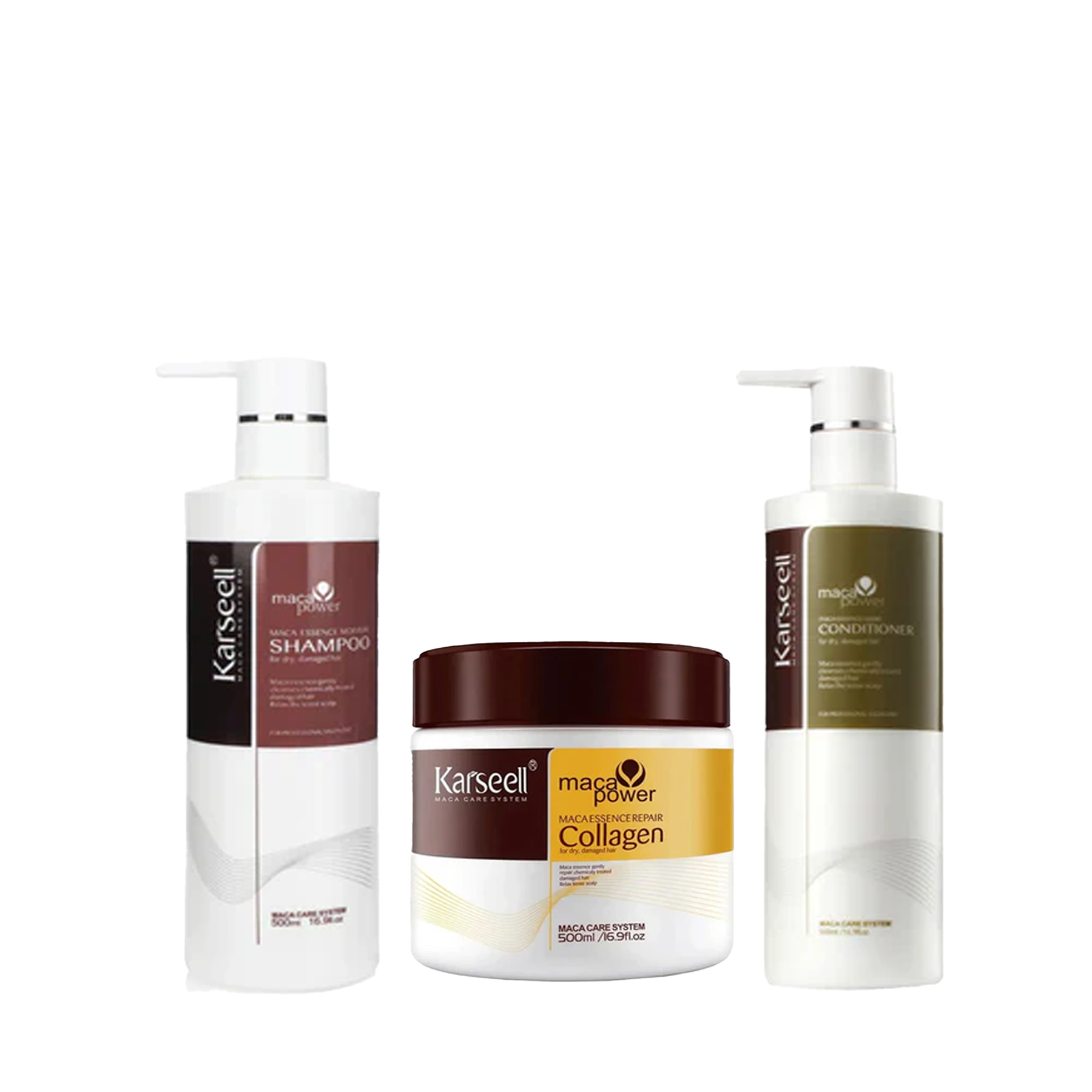 The bundle of Karseell Special Bundle Offer Shampoo + Conditioner + Hair Mask